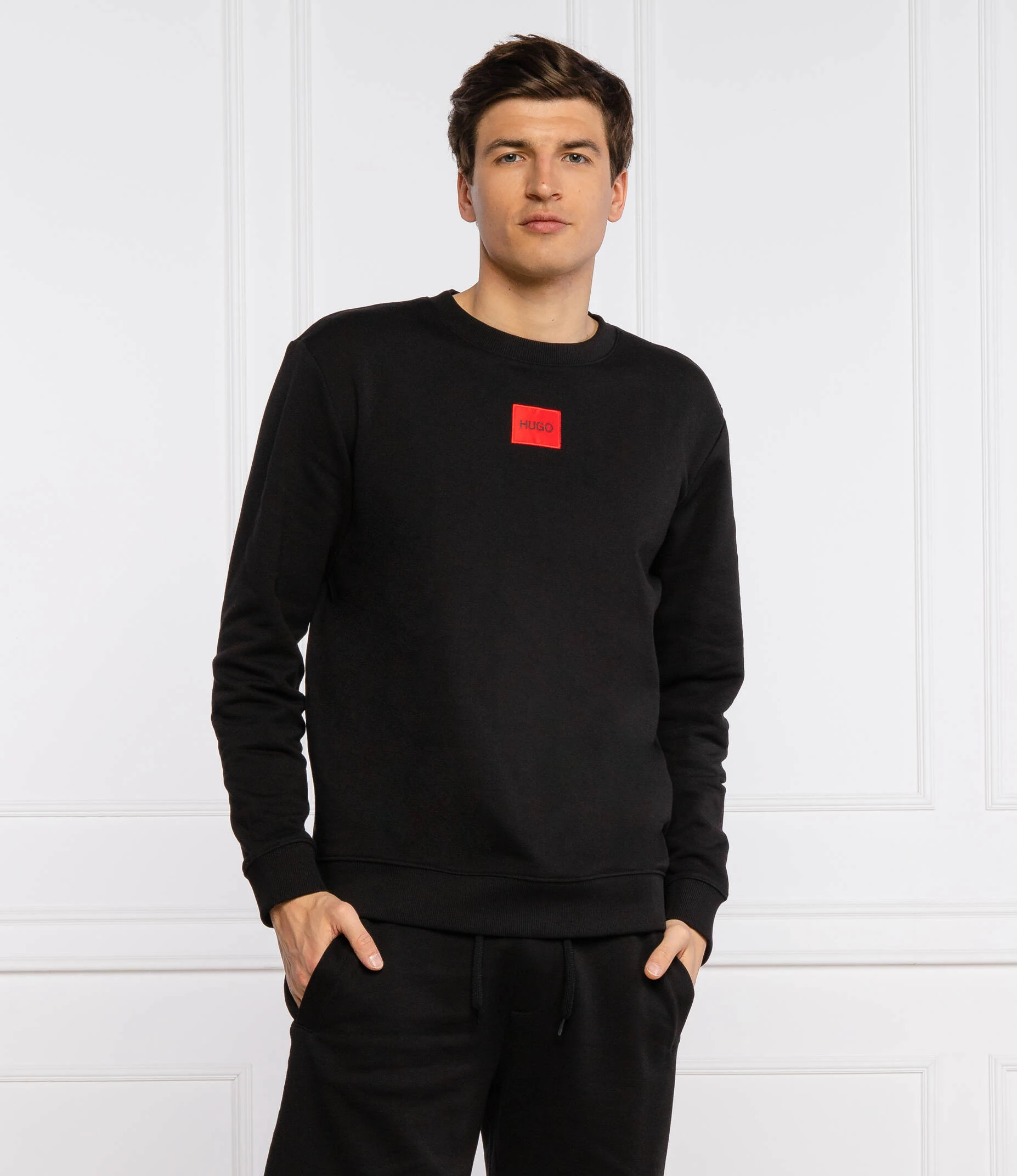Logo Label Sweatshirt - Siyah