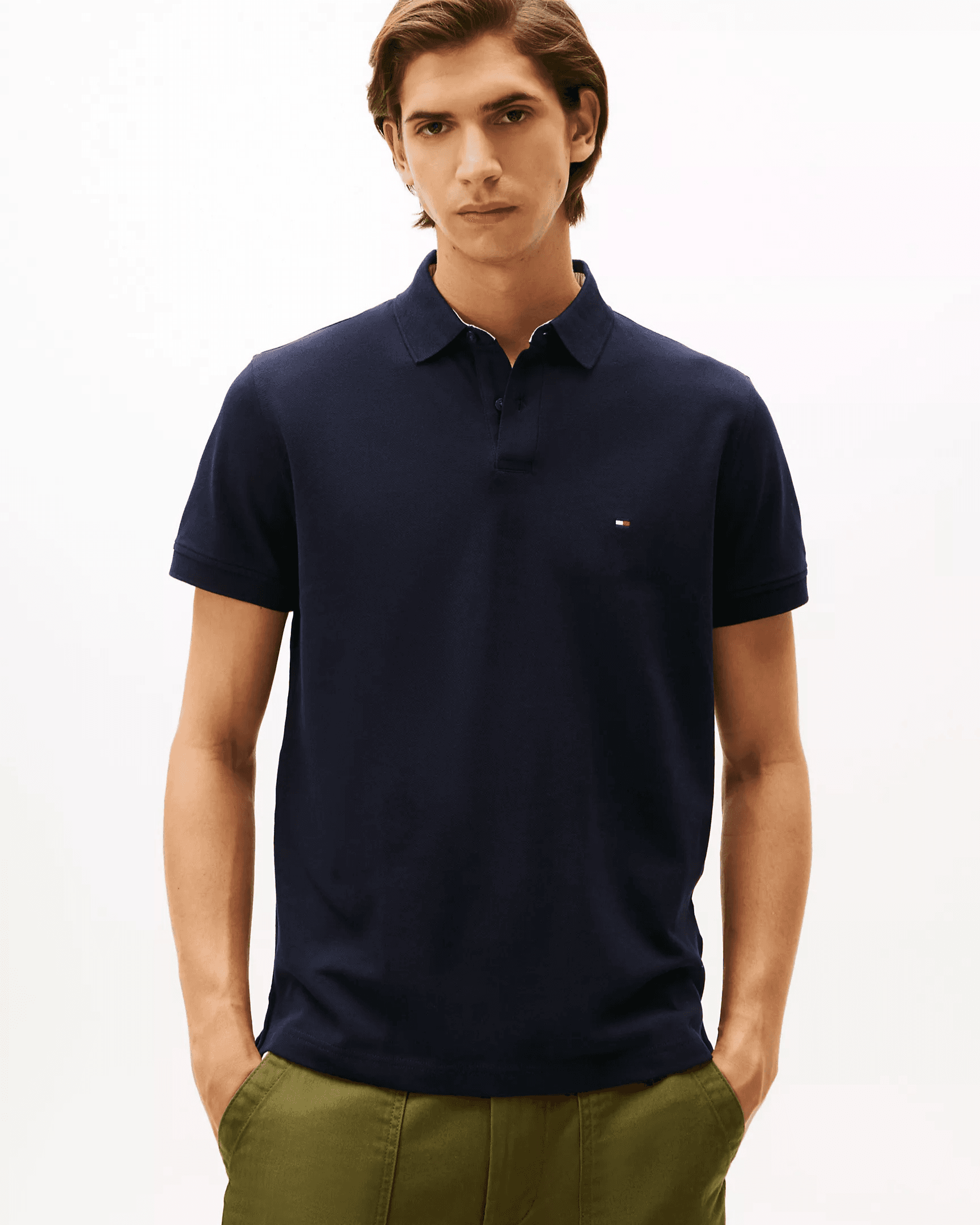 Stretch Polo Tişört - Lacivert