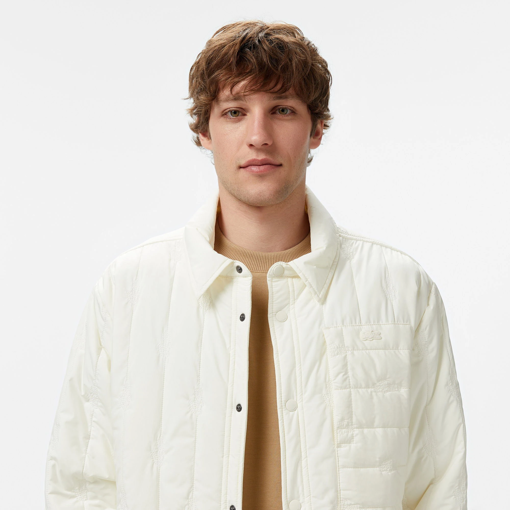 Gömlek Yaka Desenli Ceket