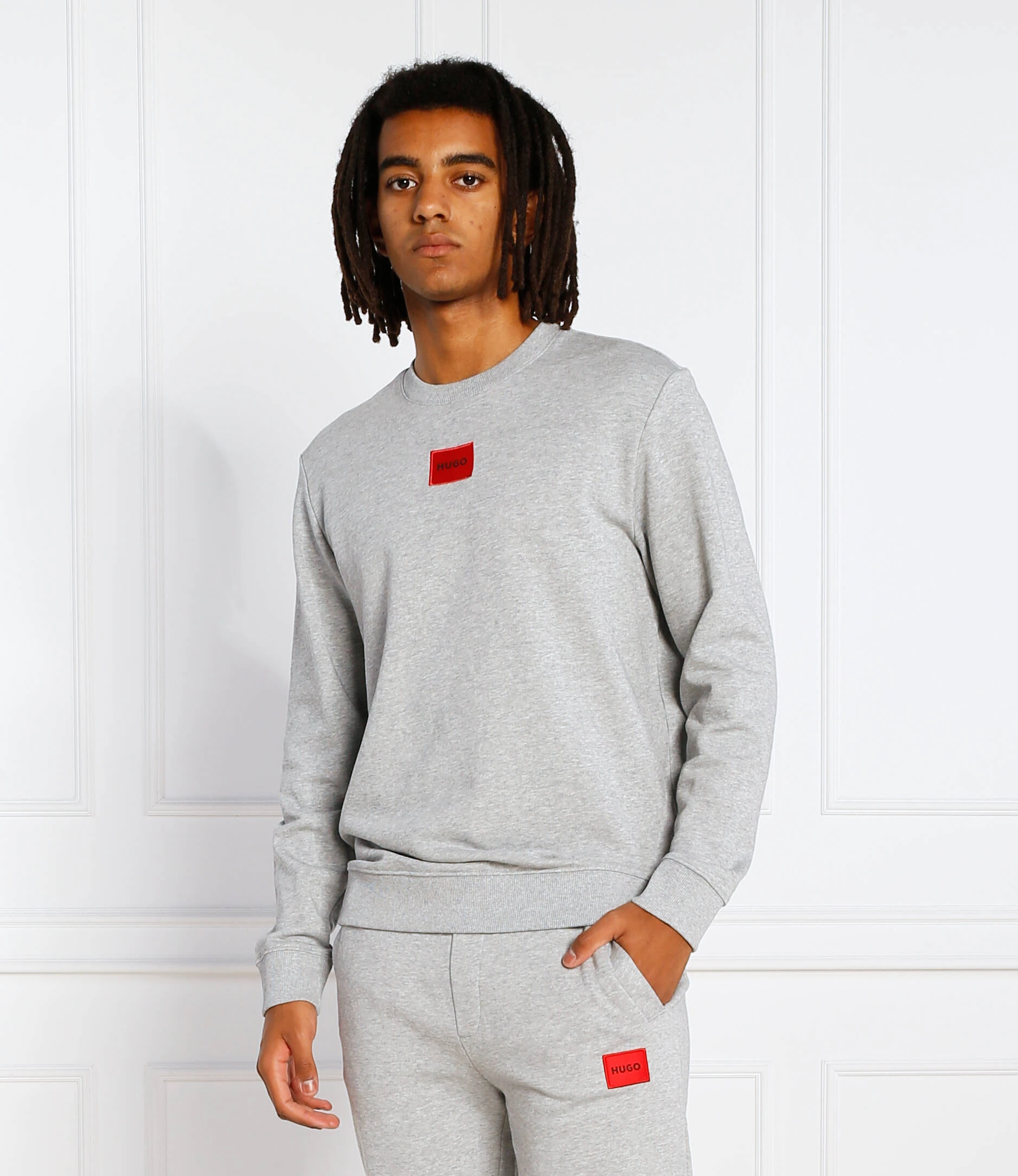 Logo Label Sweatshirt - Gri