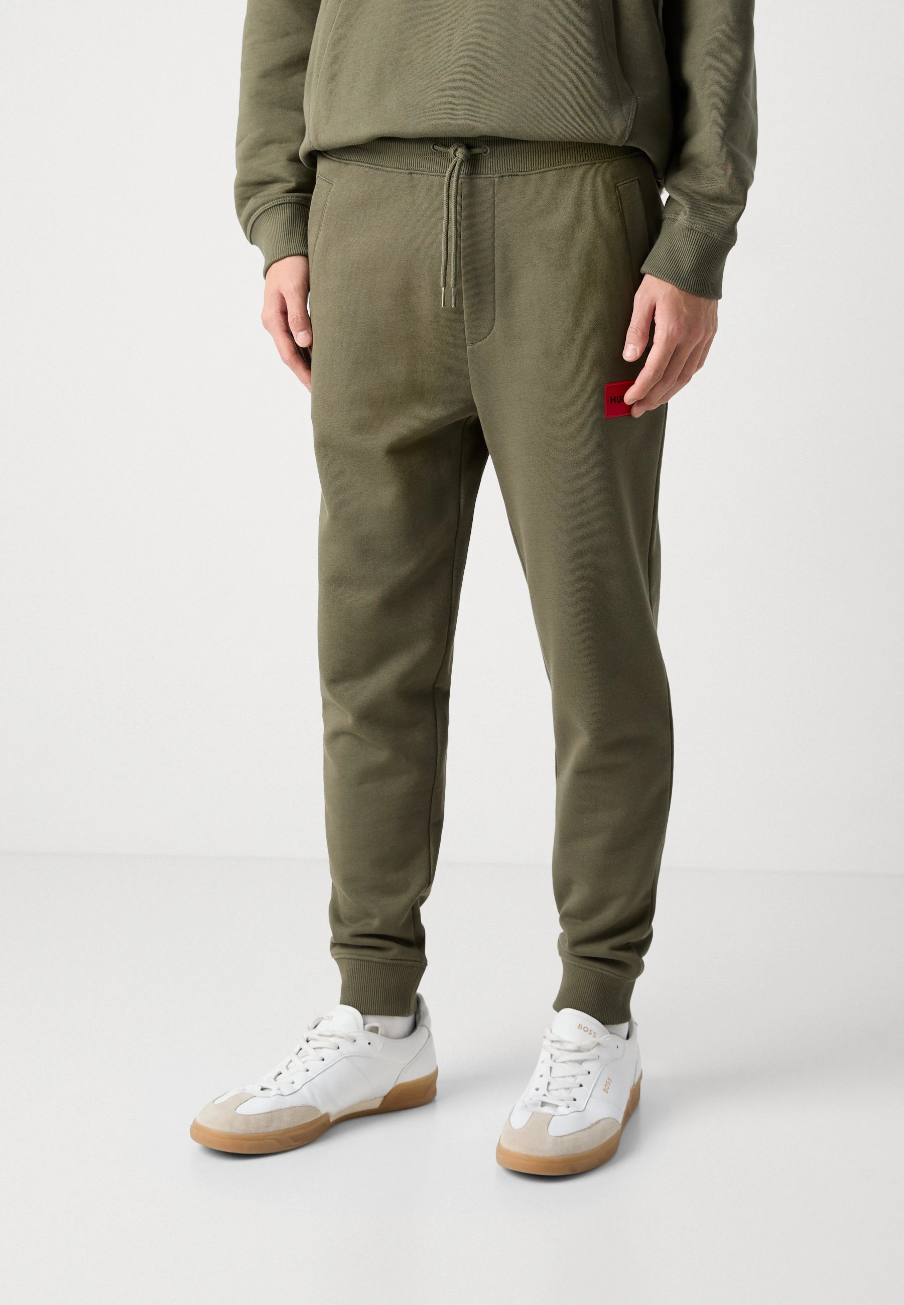 Logo Label Eşofman Altı - Haki