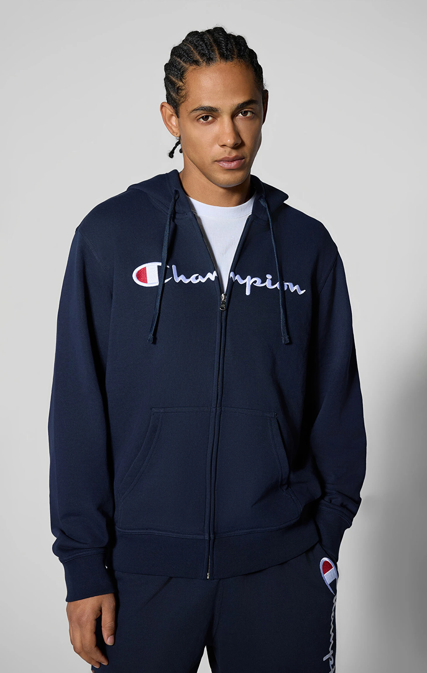 Full-Zip Hoodie - Lacivert