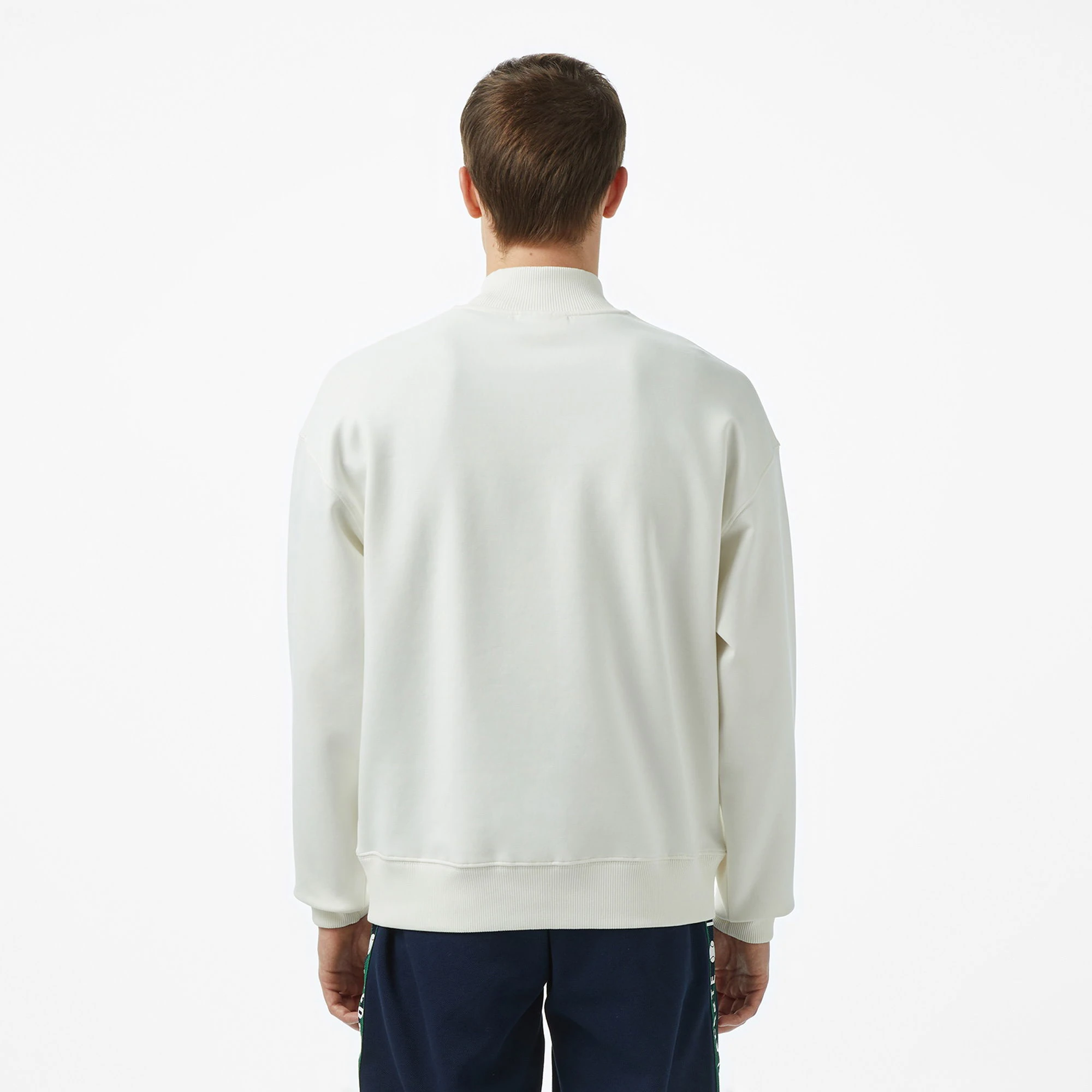 Yarım Fermuarlı Baskılı Sweatshirt