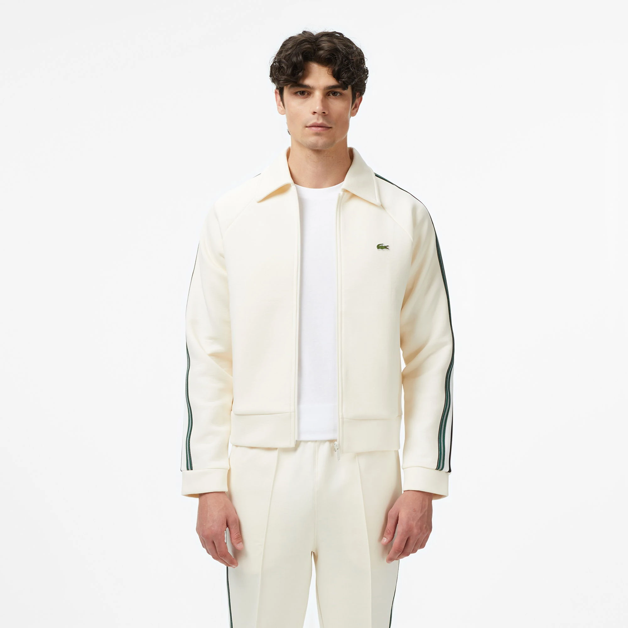 Regular Fit Full-Zip Sweatshirt - Bej