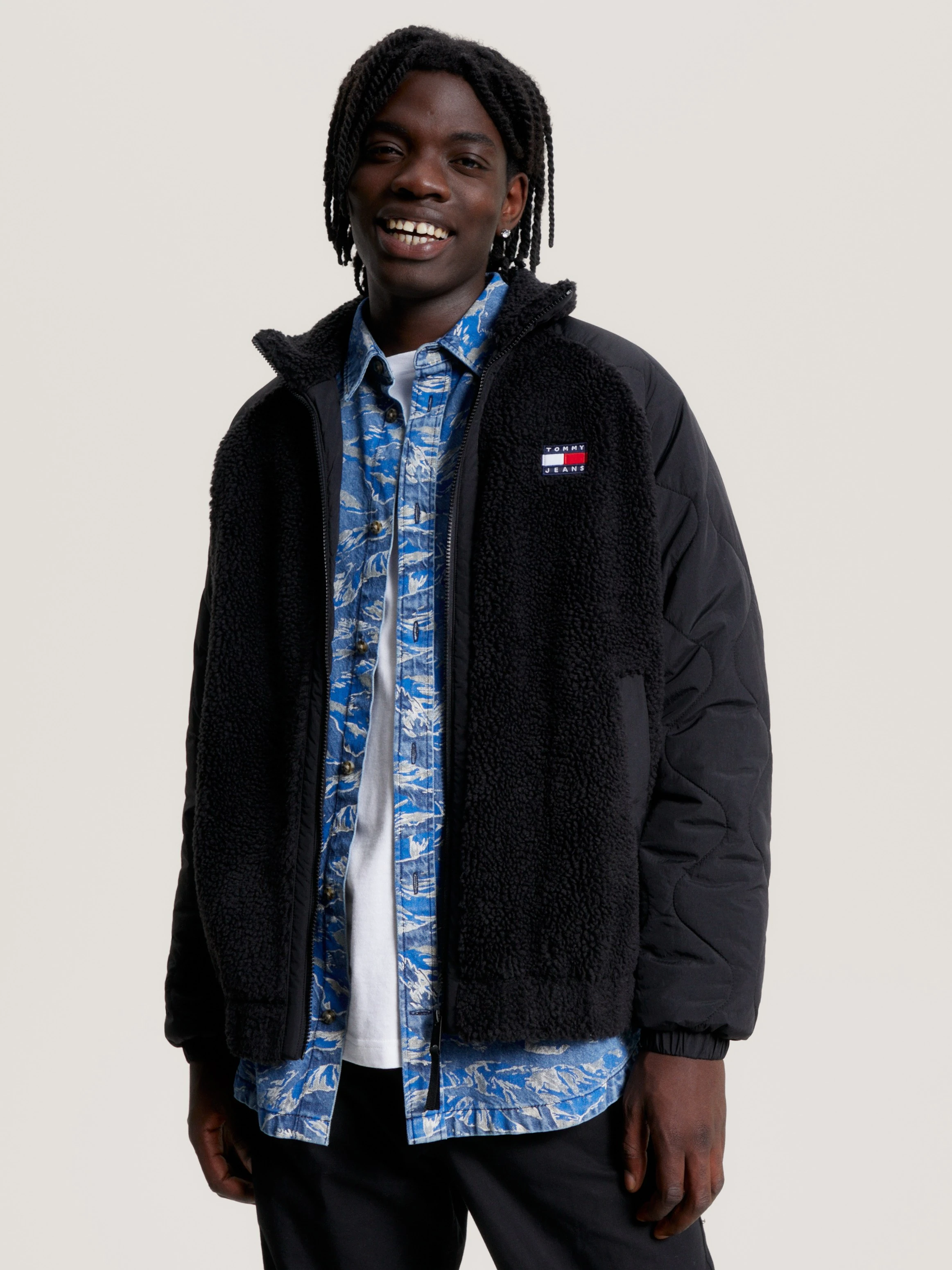 Mix Media Sherpa Ceket