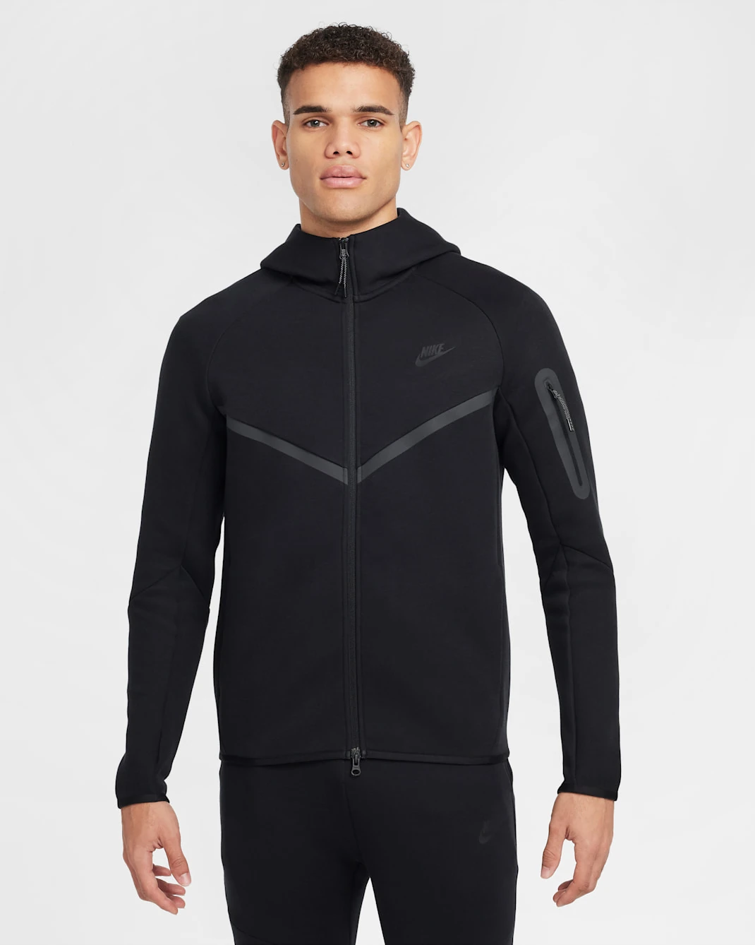 Tech Fleece Full-Zip Hoodie - Siyah