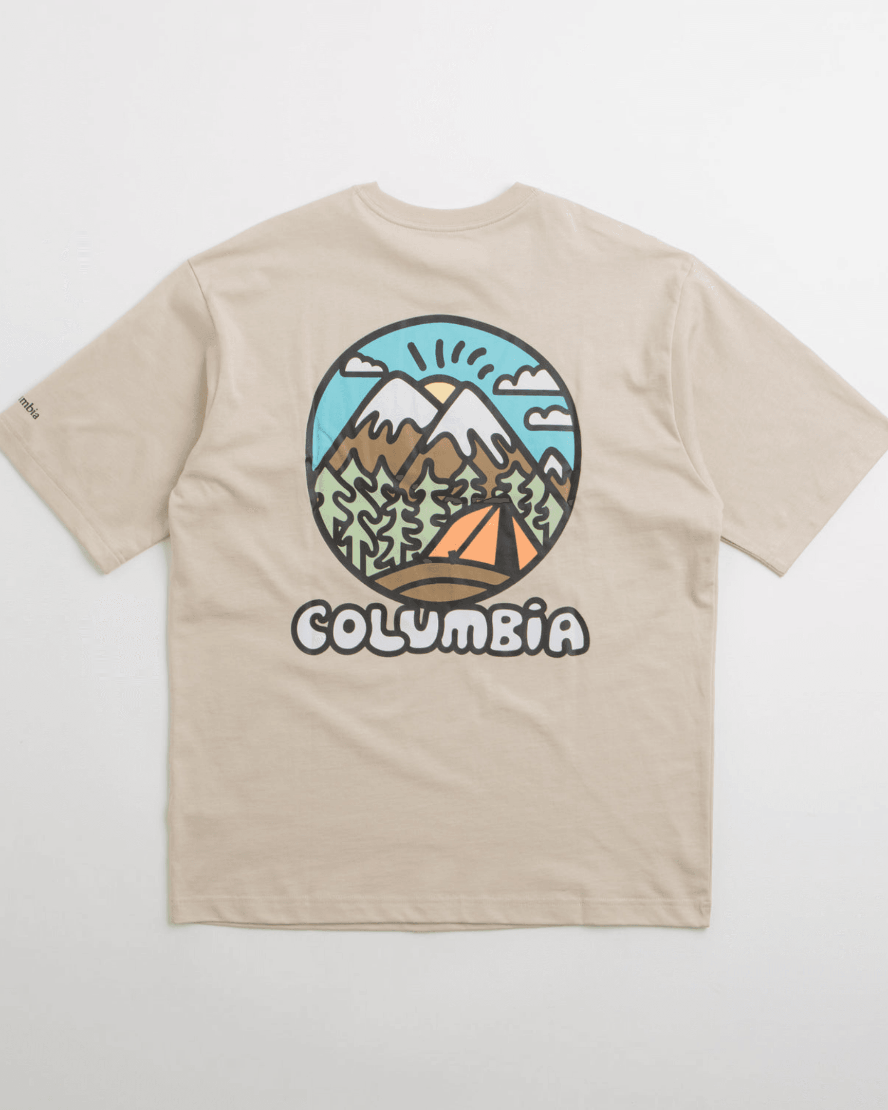 Camp Keller Graphic T-Shirt - Bej