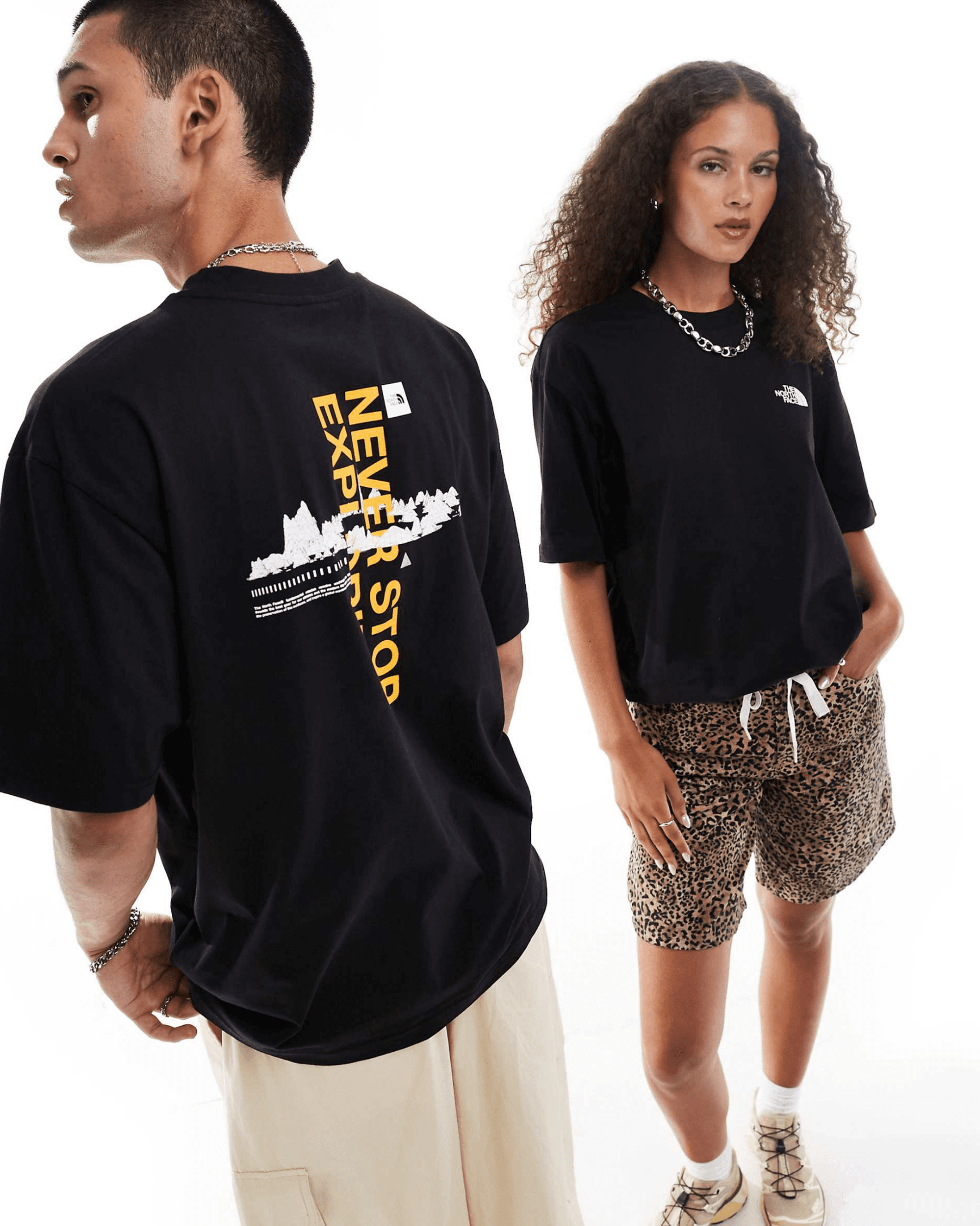 Digital Mountain T-Shirt - Siyah