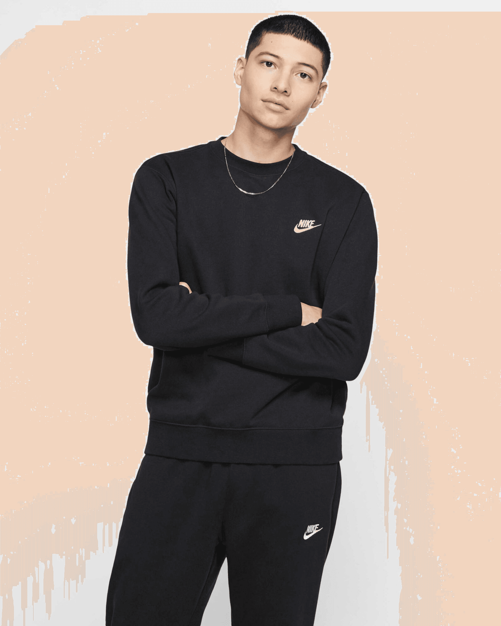 Club Fleece Sweatshirt - Siyah