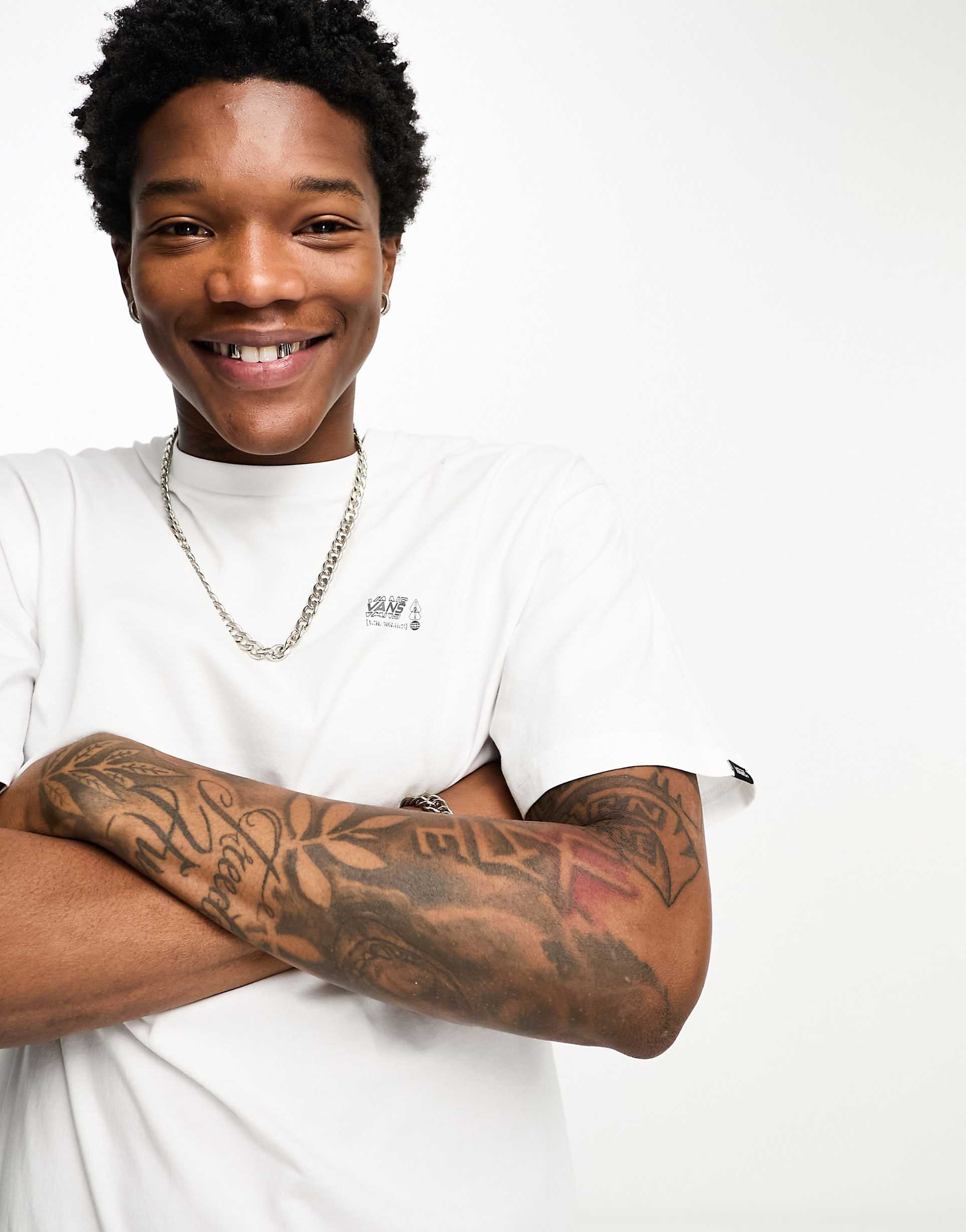 Read Out Back Print T-Shirt - Beyaz