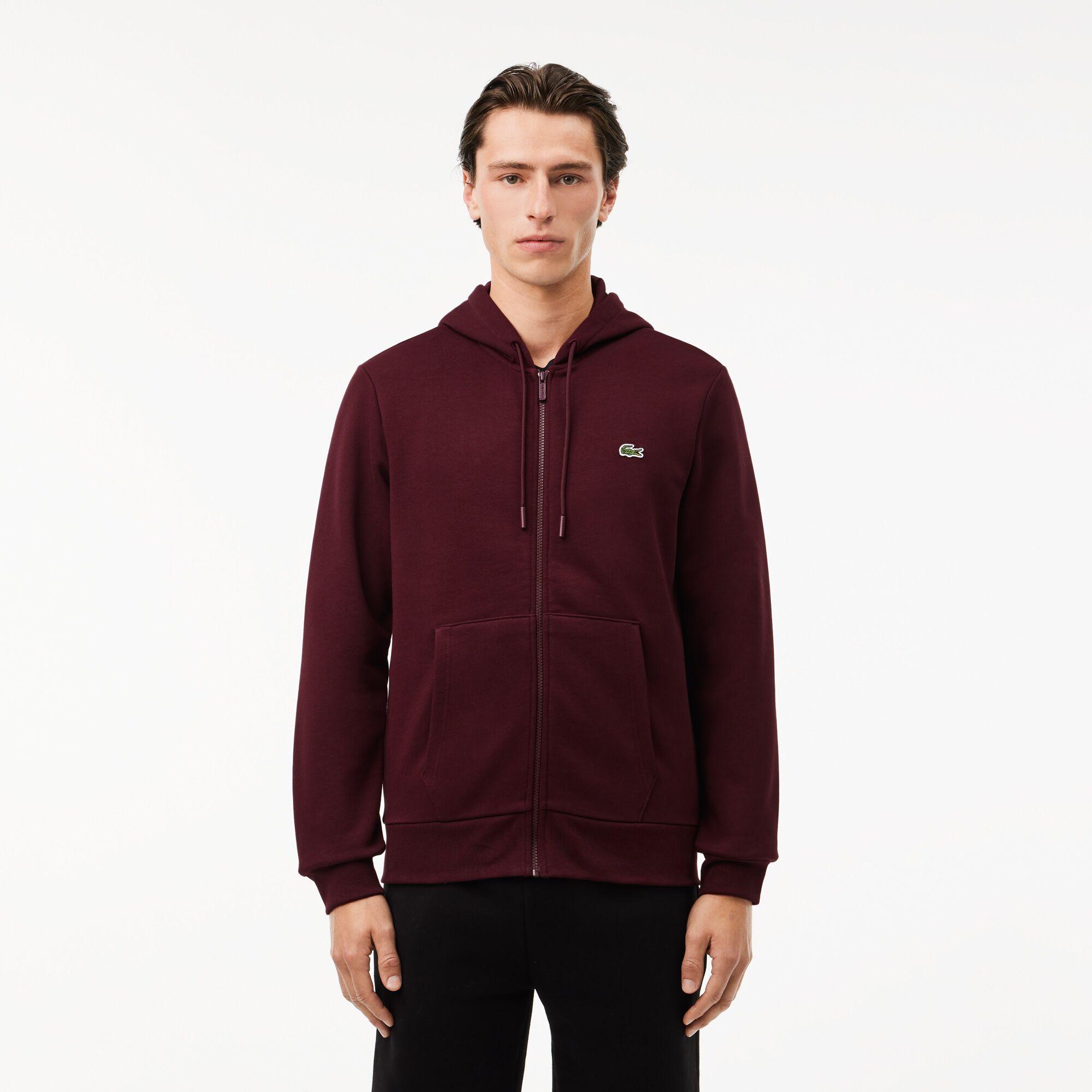 Classic Logo Full-Zip Hoodie - Bordo