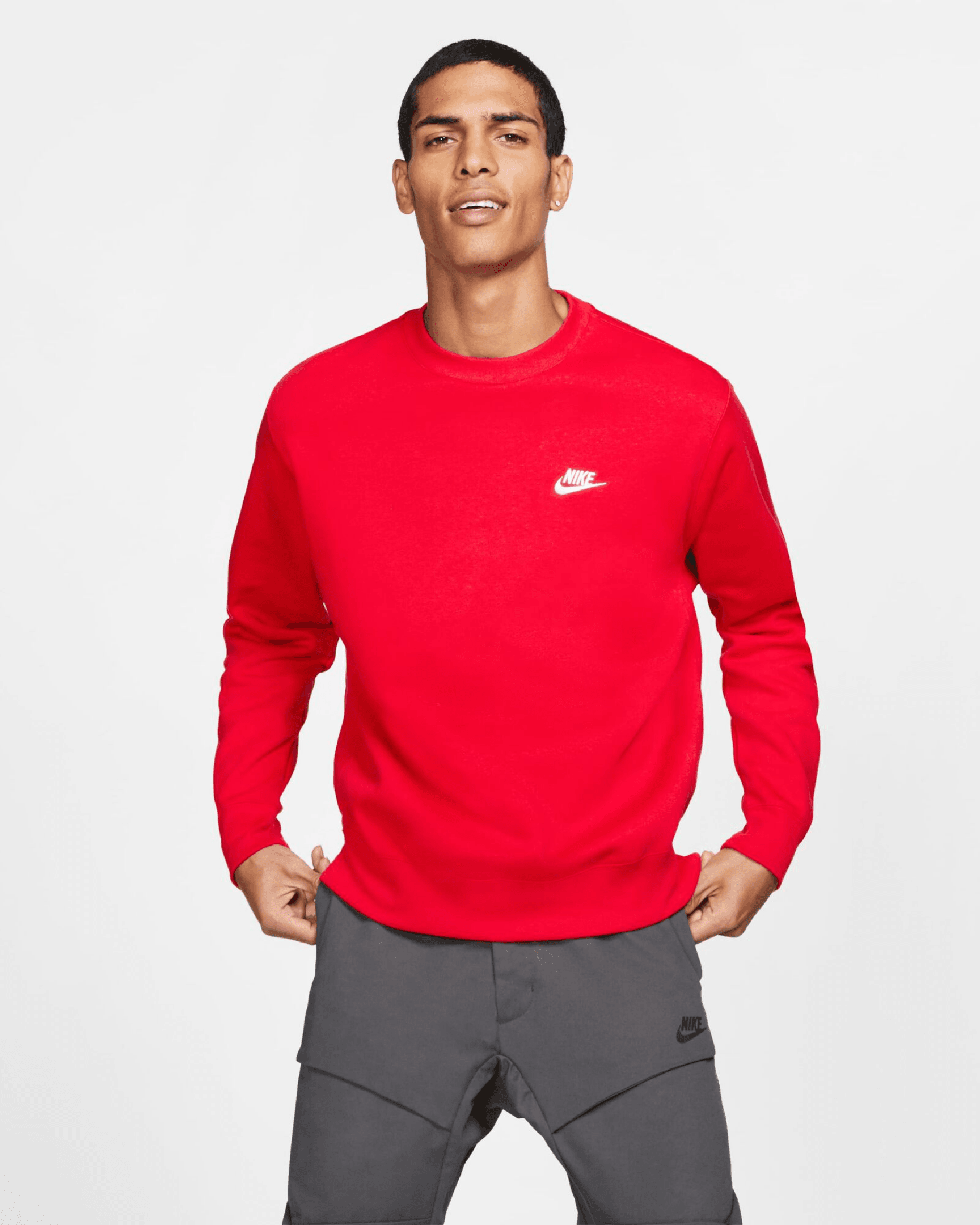 Club Fleece Sweatshirt - Kırmızı
