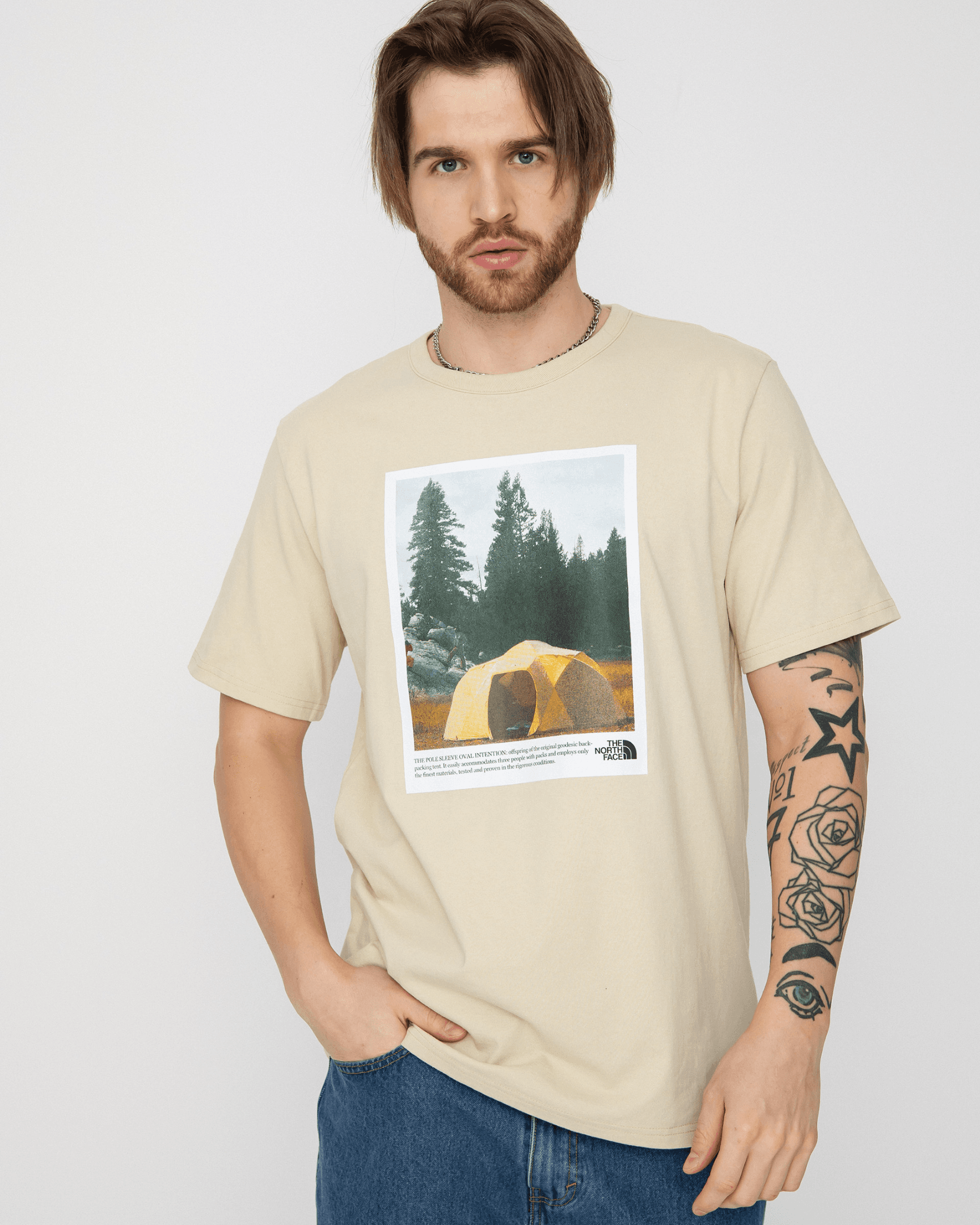1966 Ringer T-Shirt - Bej