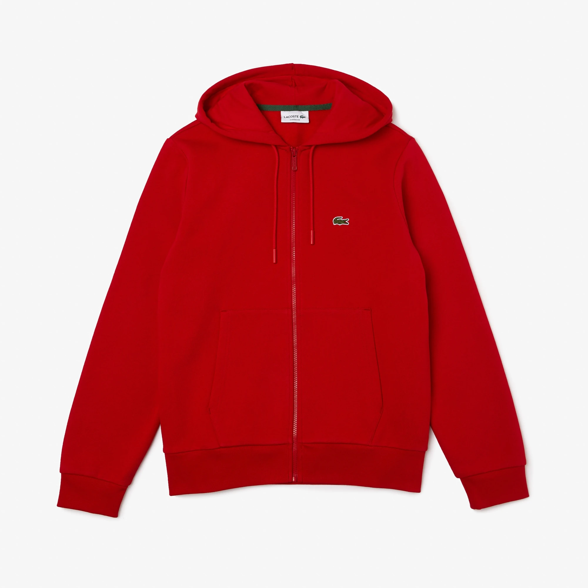 Classic Logo Full-Zip Hoodie - Kırmızı
