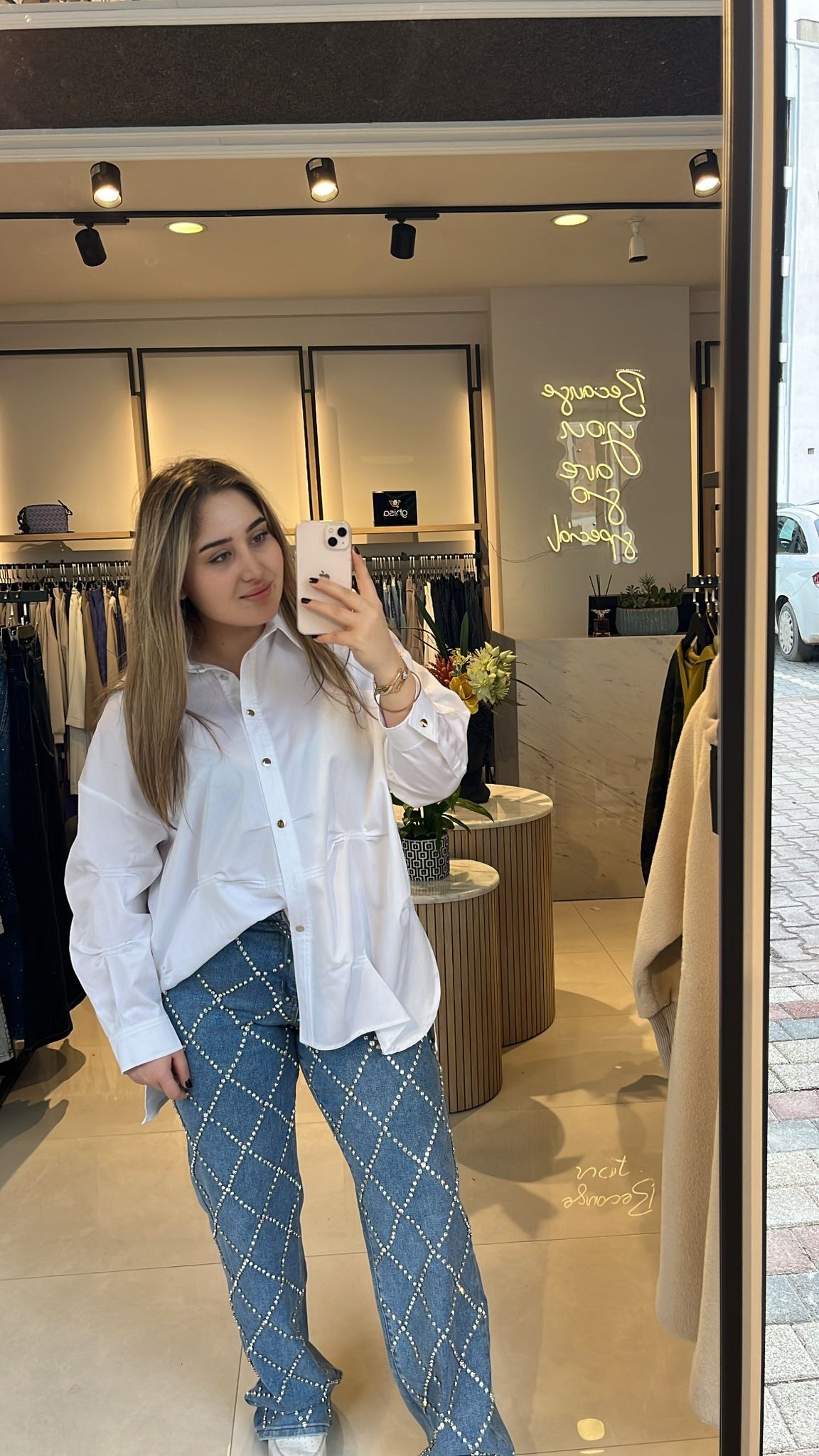 Ghisa Taş Detaylı Pantolon MAVİ