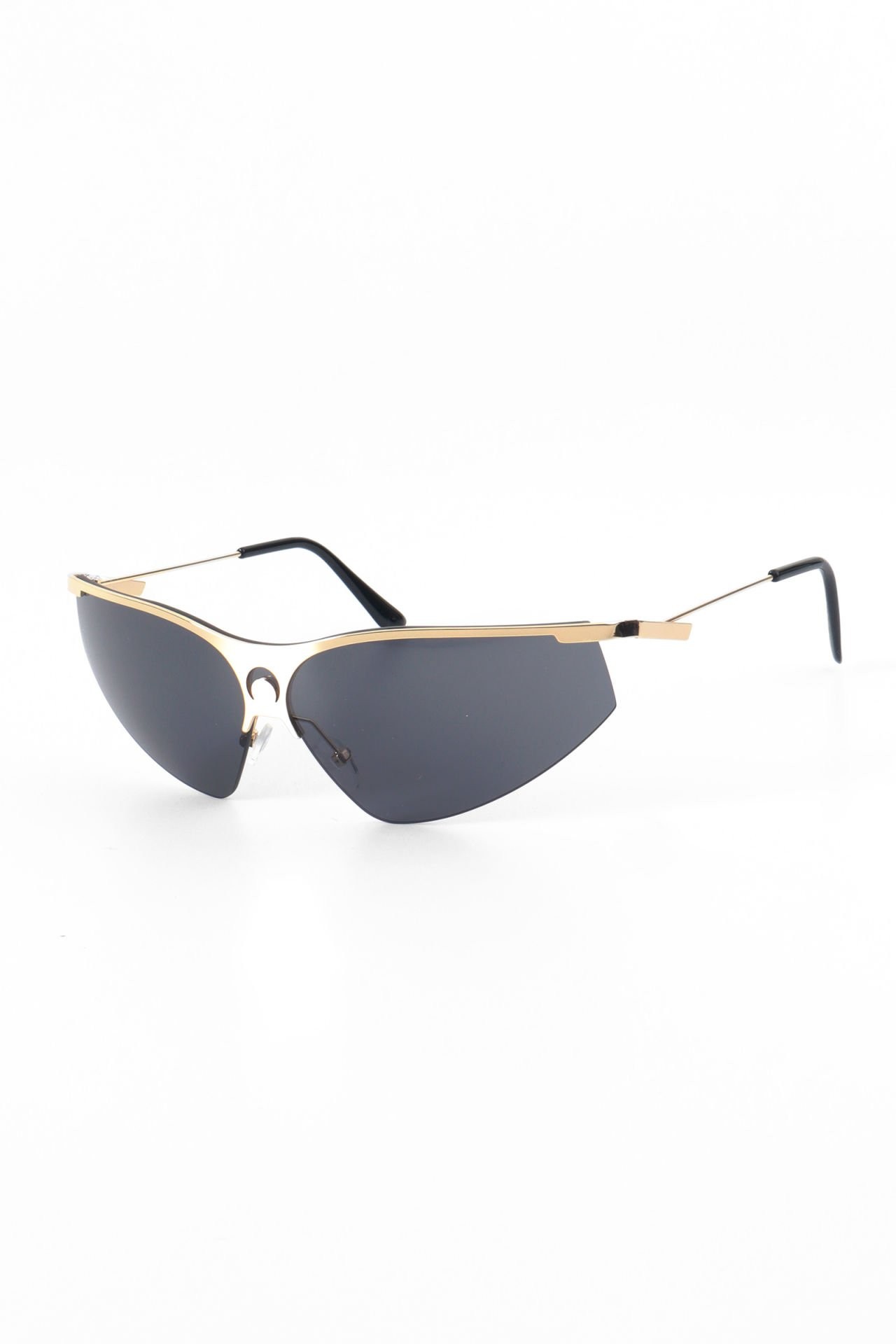 Moon Retro Metal Güneş Gözlüğü - Gold Black