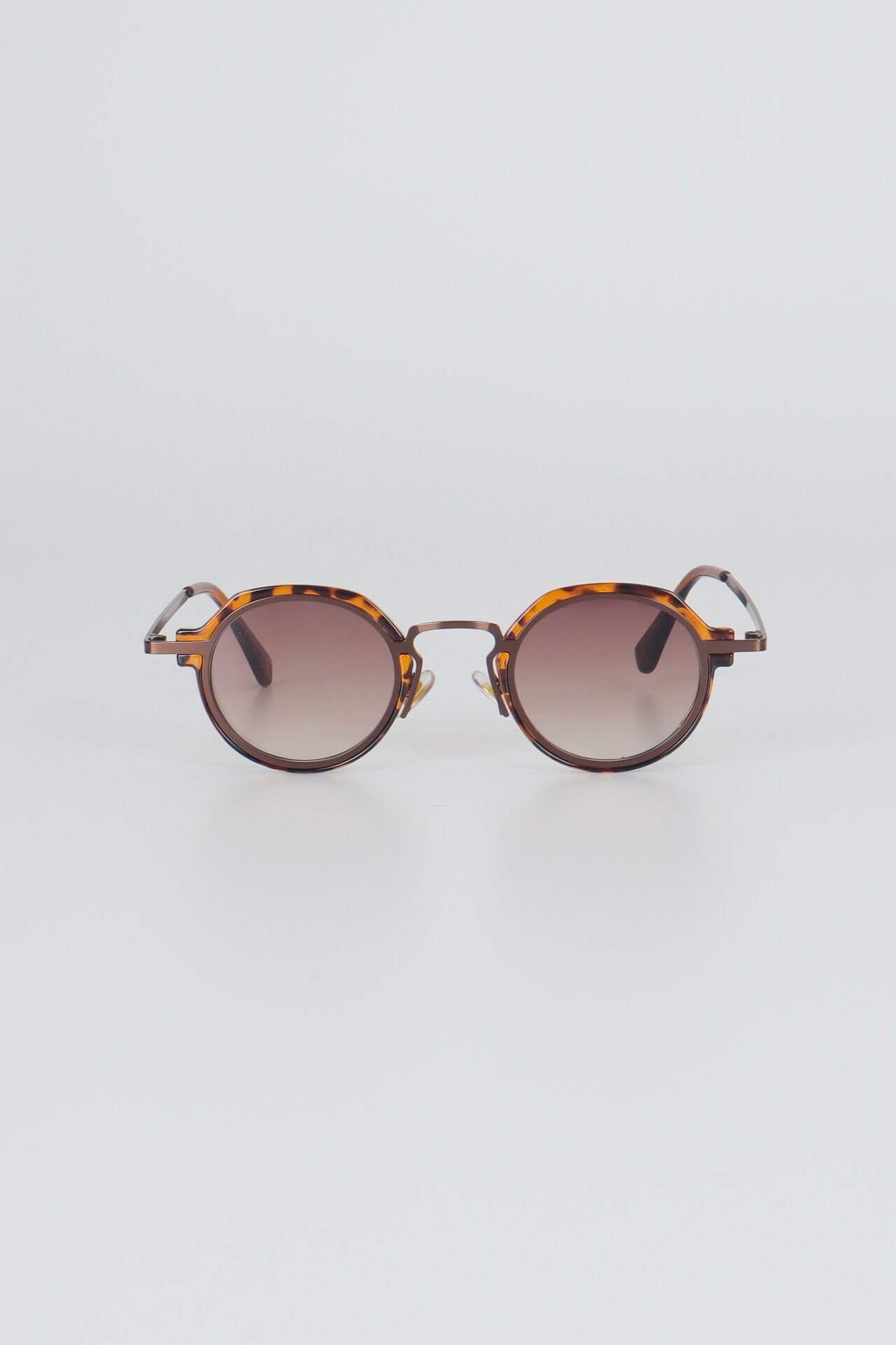 Robin Oval Leopar Güneş Gözlüğü - Kahverengi
