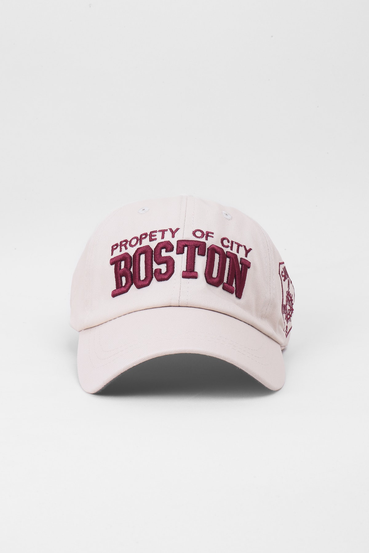 Nakışlı Cap Baseball Şapka - Bej