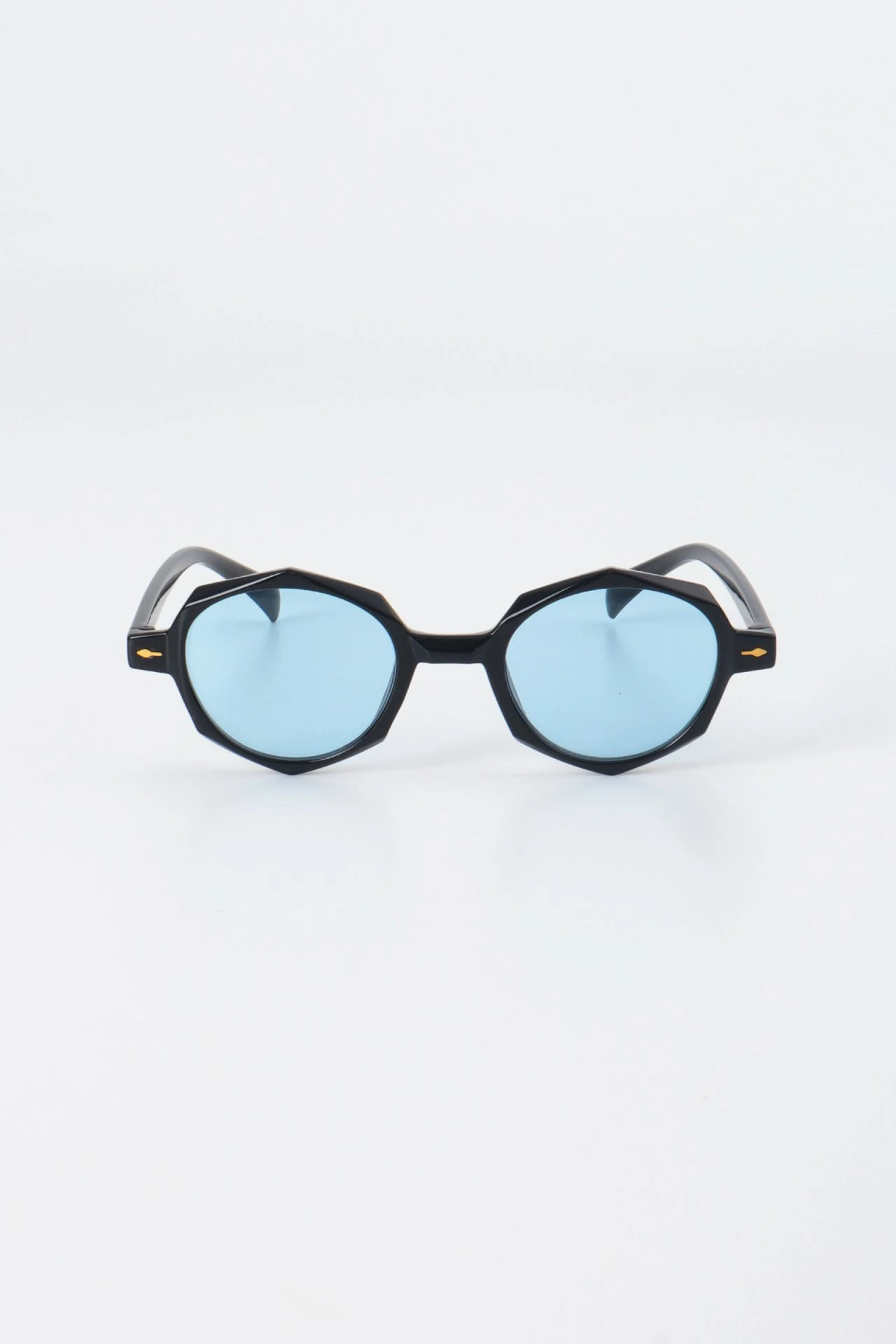 Yuli Kristal Kesim Kemik Güneş Gözlüğü - Mavi Cam