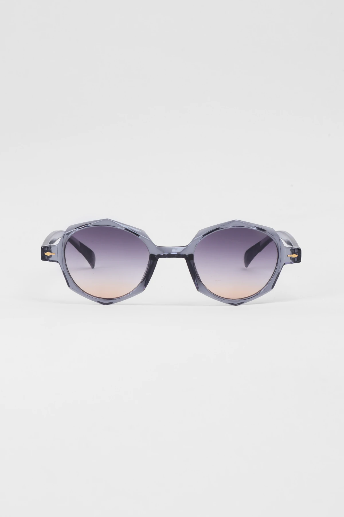 Yuli Kristal Kesim Kemik Güneş Gözlüğü - Gri