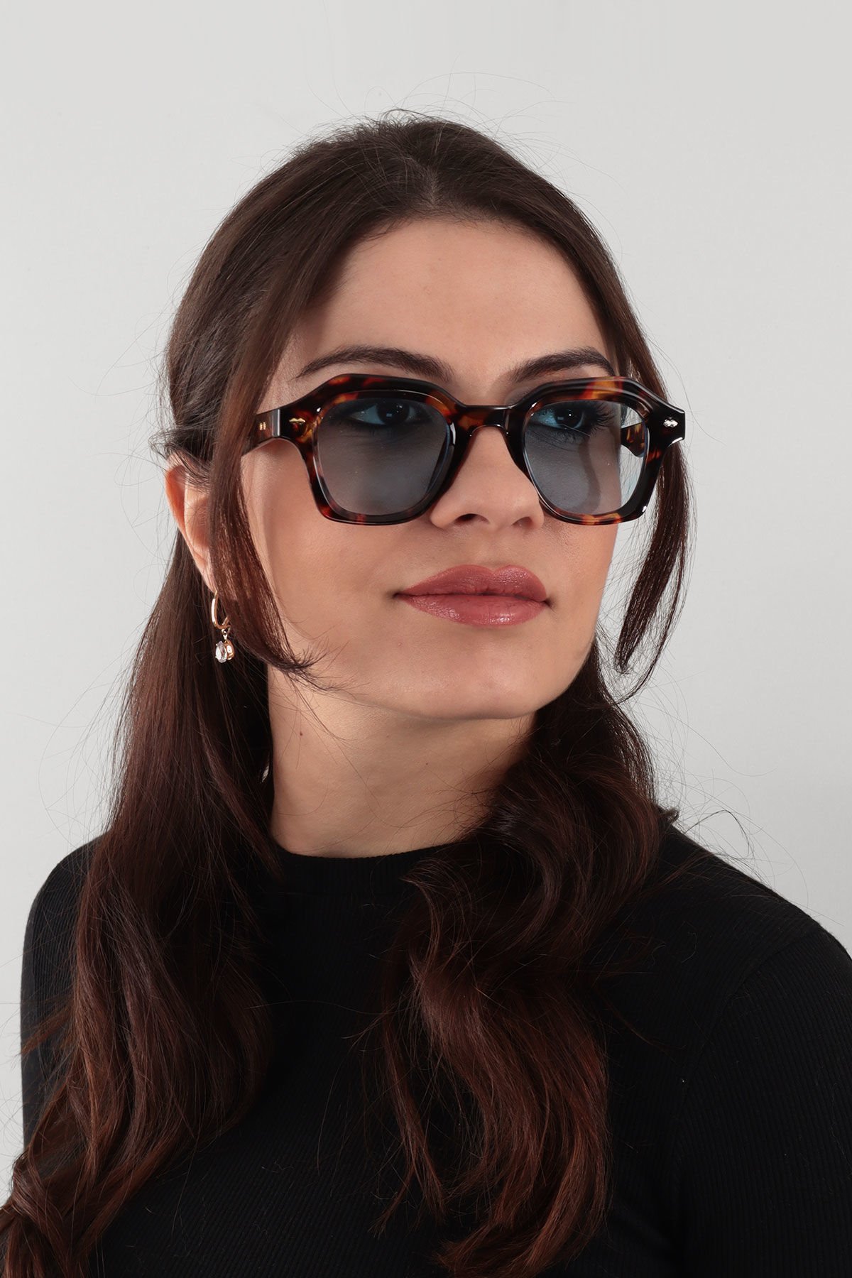 Bulls Kemik Tasarım Güneş Gözlüğü - Leopar Mavi