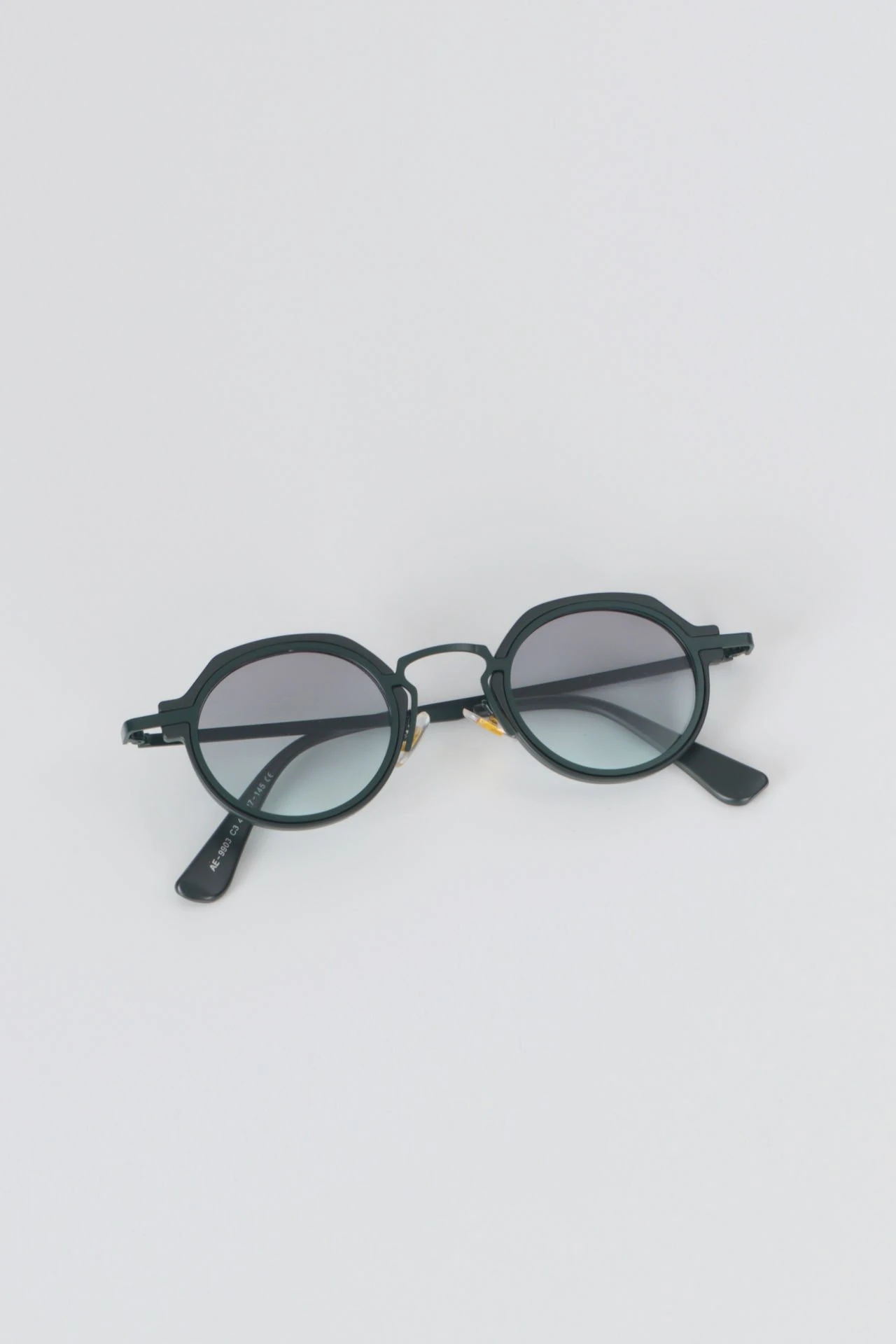 Robin Oval Leopar Güneş Gözlüğü - Yeşil Degrade