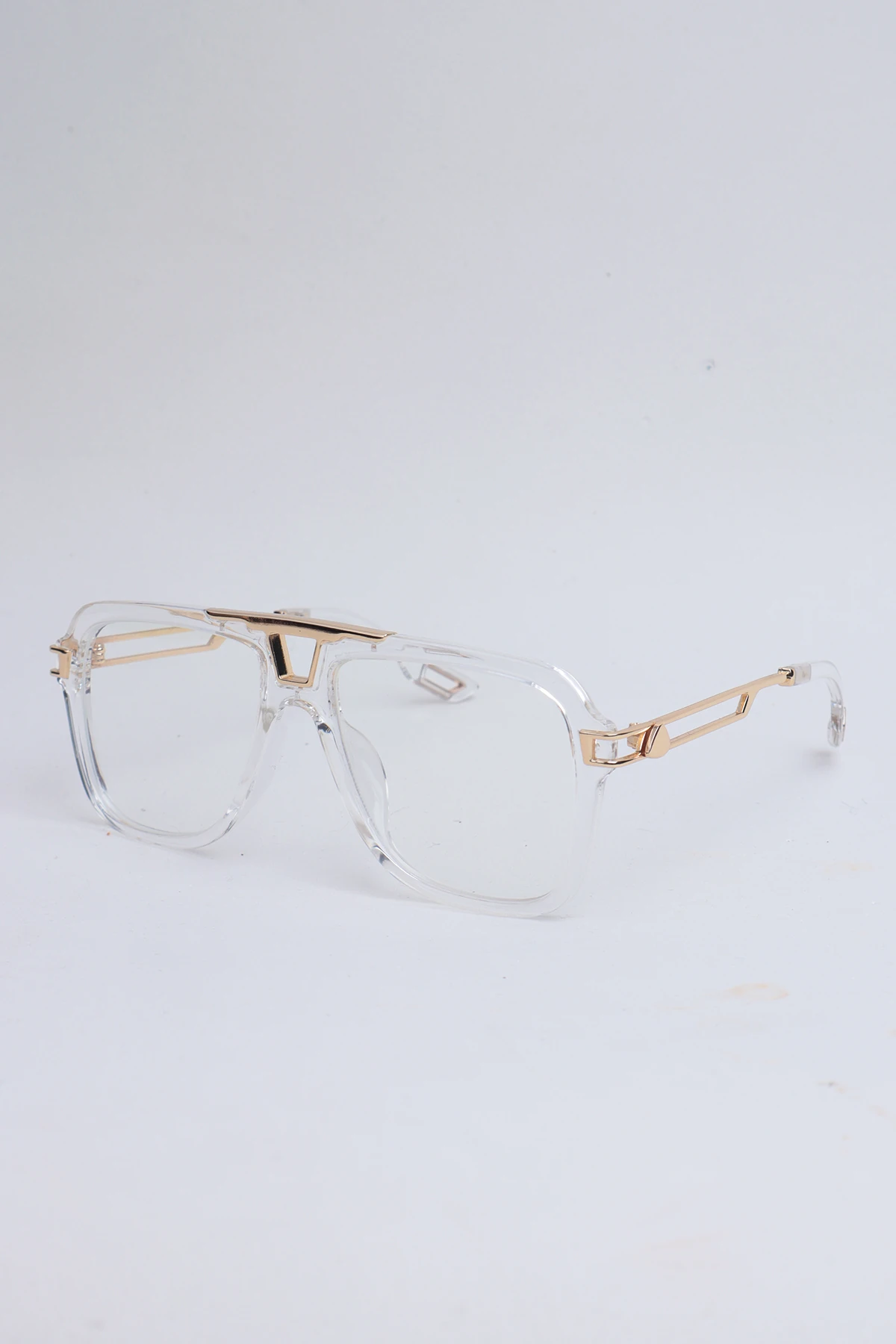 Geometrik Damla Şeffaf Güneş Gözlüğü - Mavi Işık koruyucu ekran gözlüğü