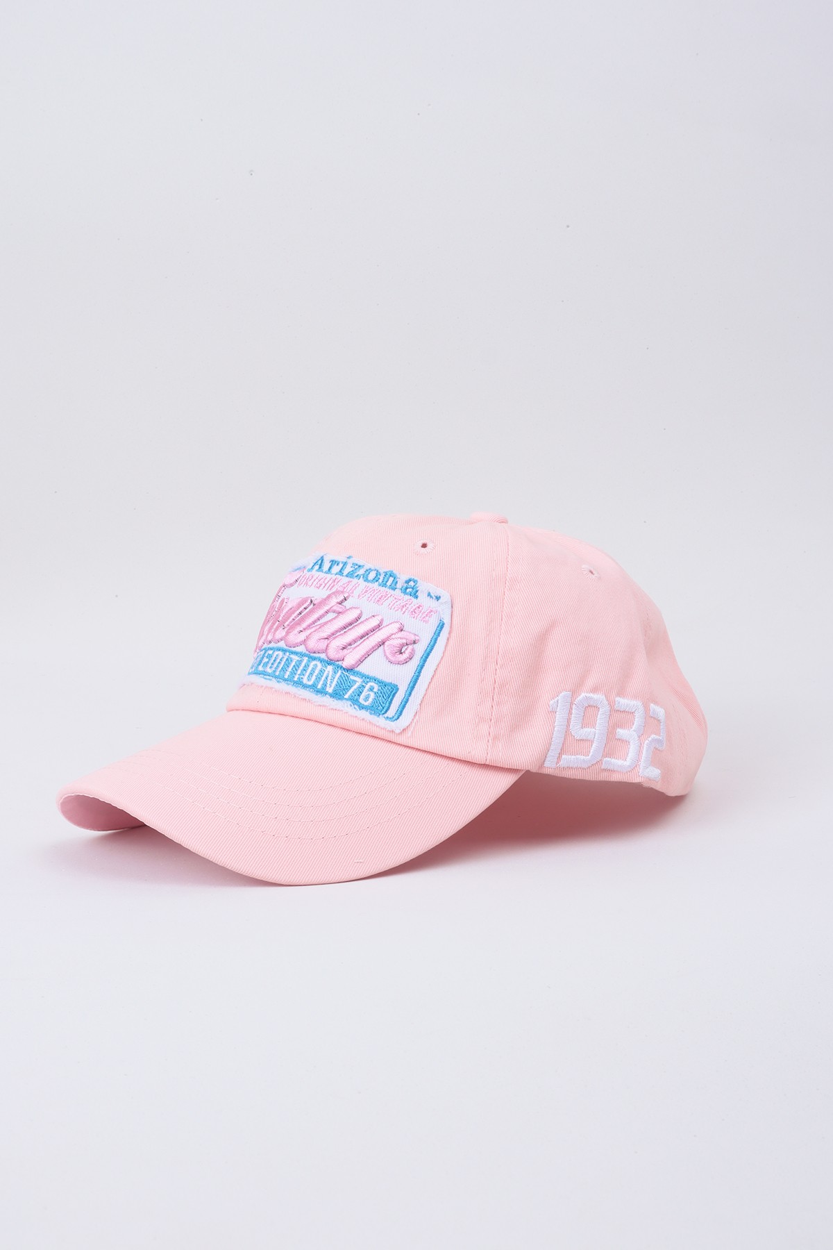 Pembe Mavi Nakışlı Premium Baseball Cap Şapka