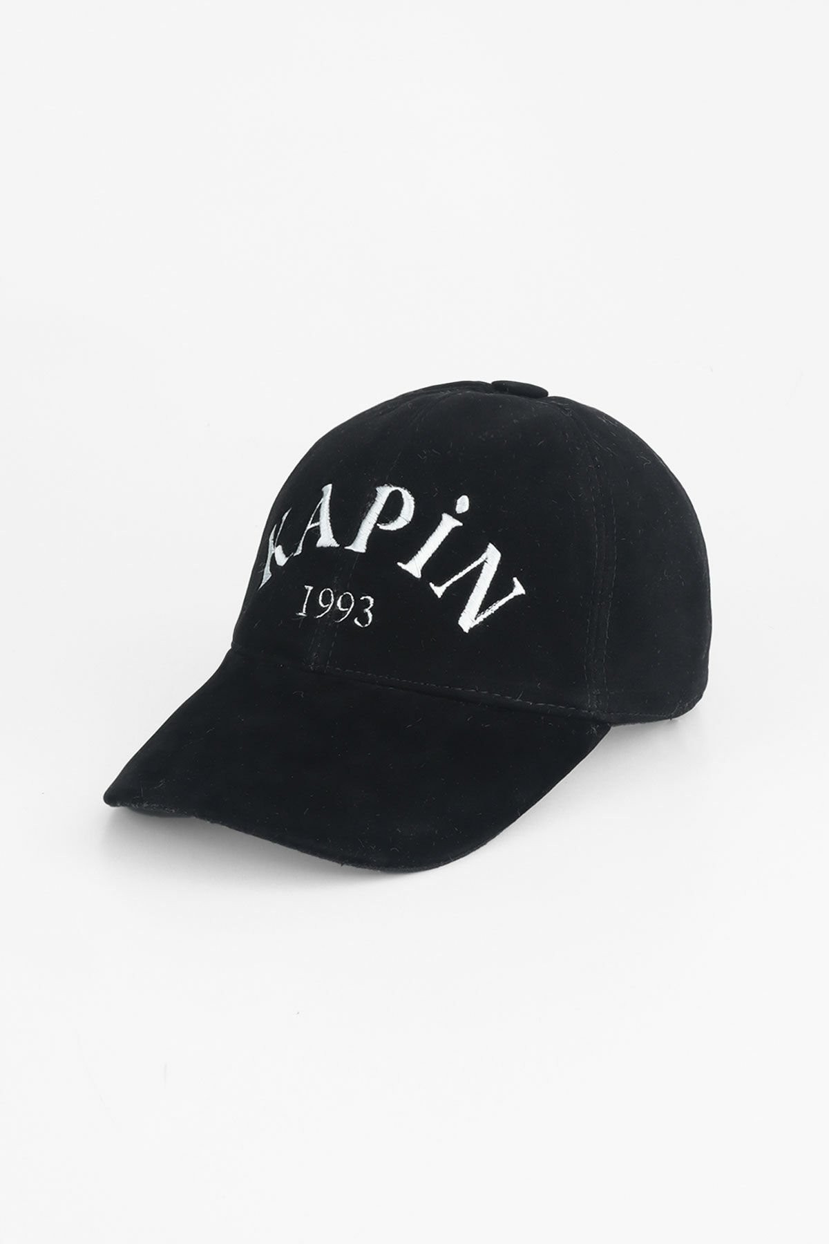 Kapin Baseball Cap Şapka - Süet Siyah