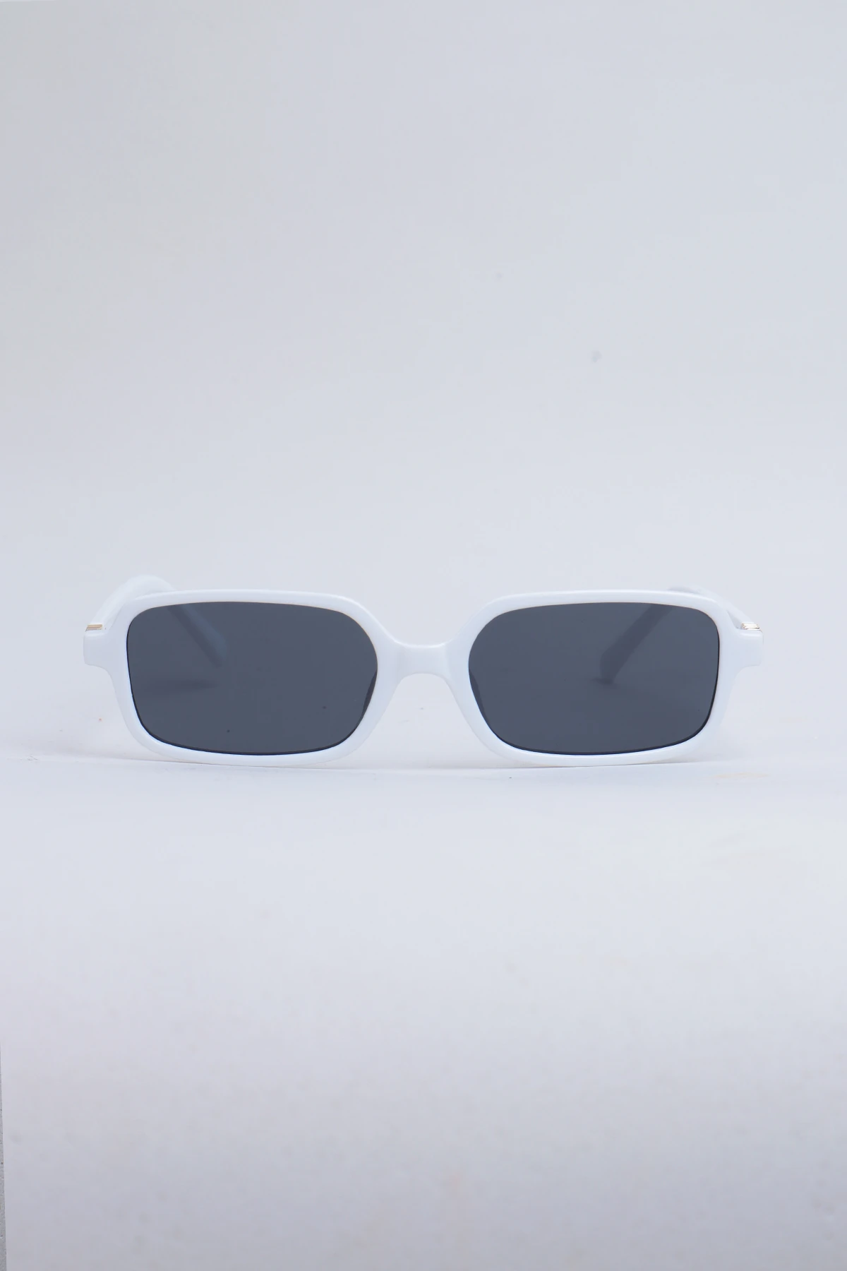 Mino Minimal Dikdörtgen Güneş Gözlüğü - Beyaz