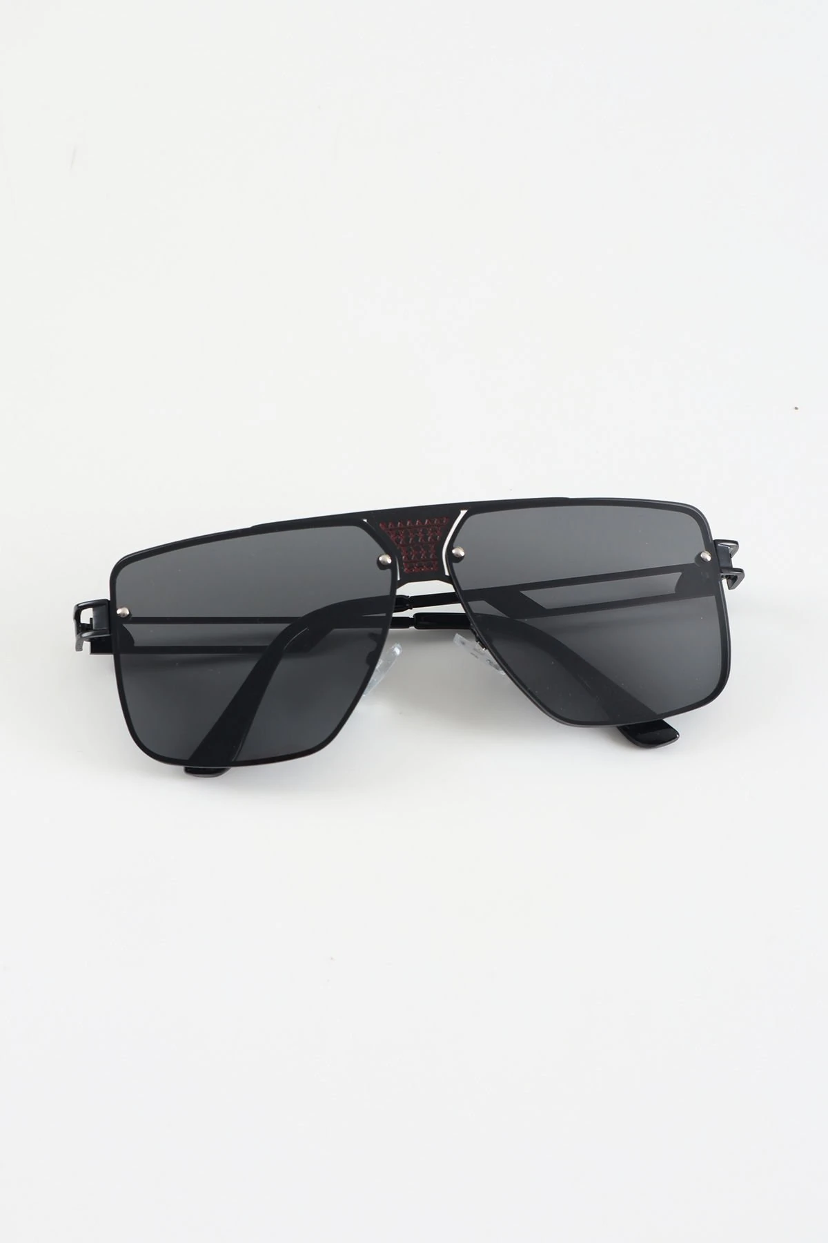 Metal Tasarım Güneş Gözlüğü - Siyah