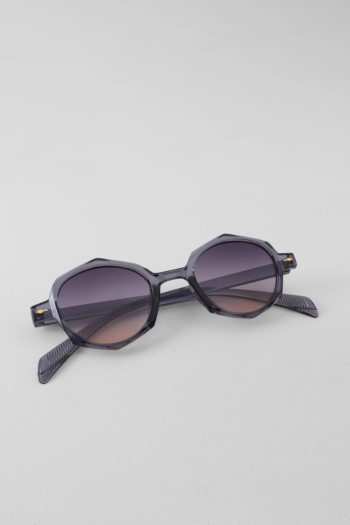 Yuli Kristal Kesim Kemik Güneş Gözlüğü - Gri