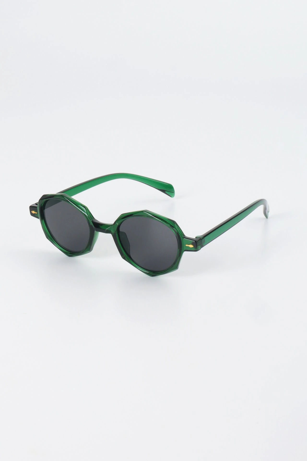 Yuli Kristal Kesim Kemik Güneş Gözlüğü - Yeşil