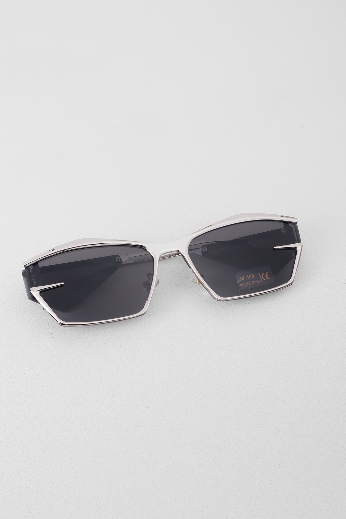 Seraph Modern Tasarım Unisex Güneş Gözlüğü - Gümüş Siyah