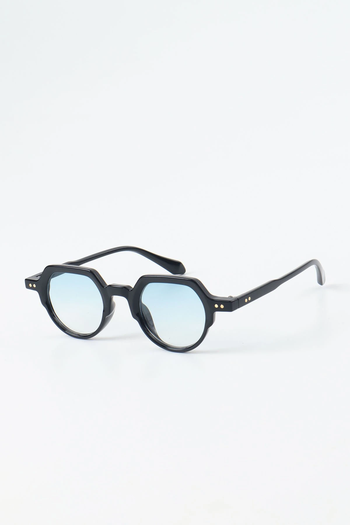 Xia Kesik Oval Tasarım Güneş Gözlüğü - Mavi