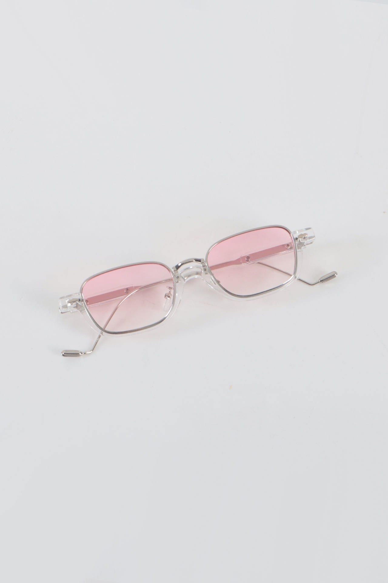 Boom Retro Dikdörtgen Minimal Güneş Gözlüğü - Pembe