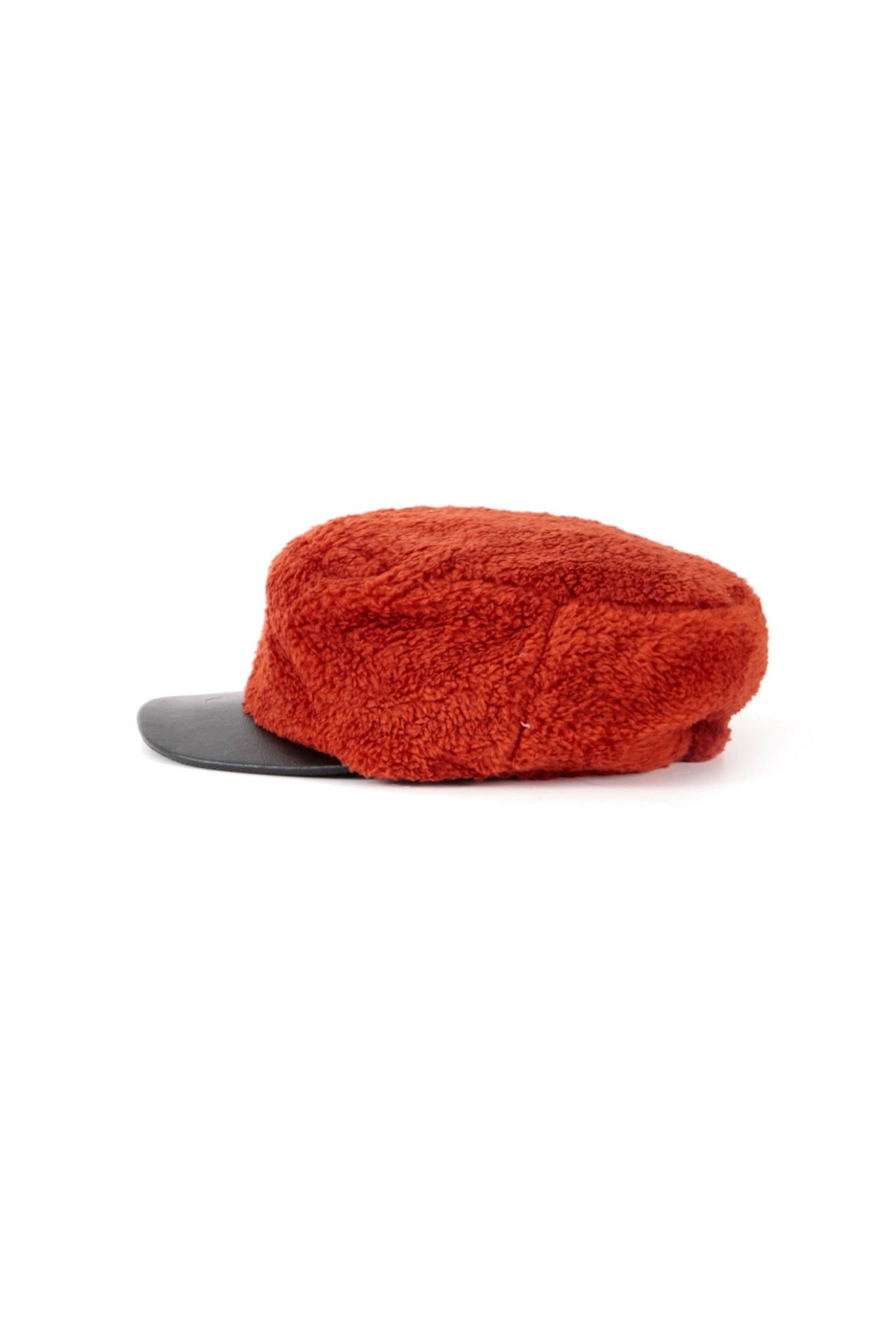 Peluş Kasket Şapka - Taba