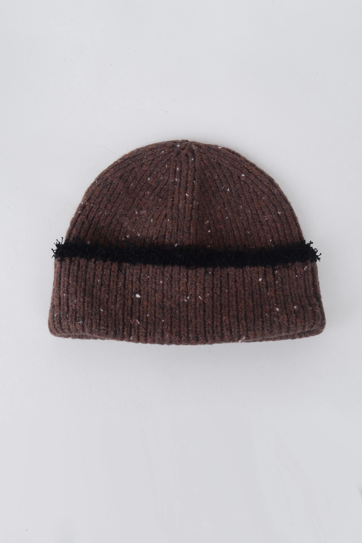 Kırçıllı Yün Bere Kahverengi