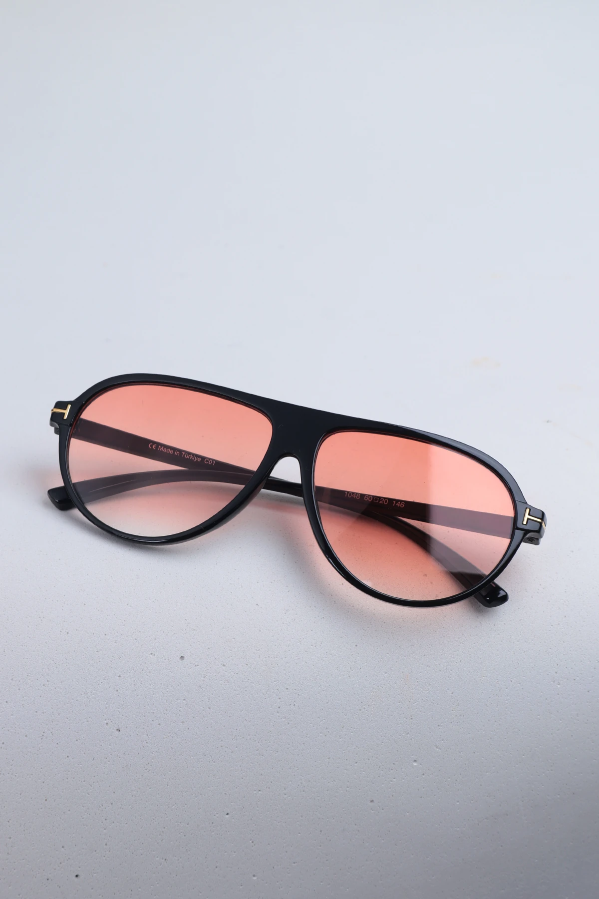 Slate Damla Retro Pilot Unisex Güneş Gözlüğü - Turuncu