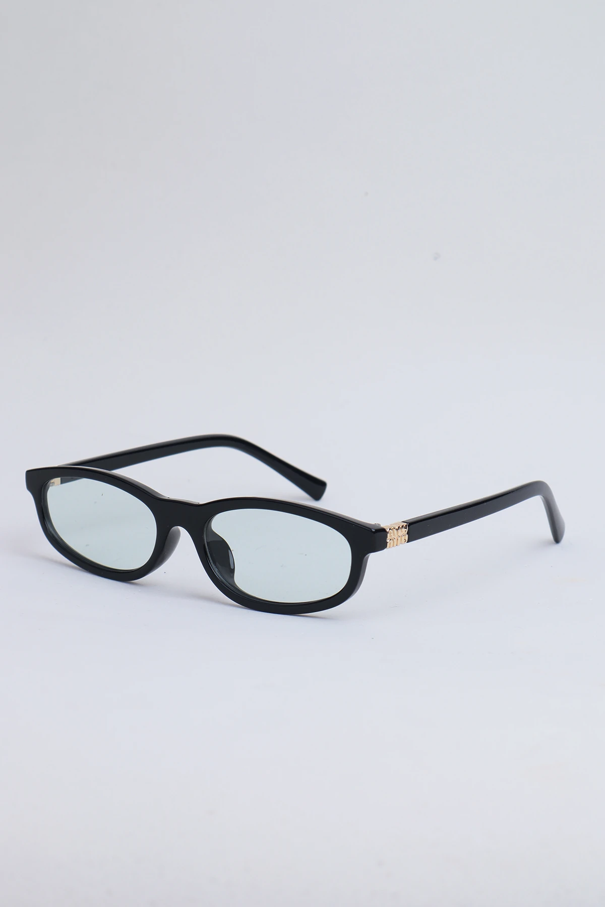 Melon Geometrik İnce Güneş Gözlüğü - Yeşil