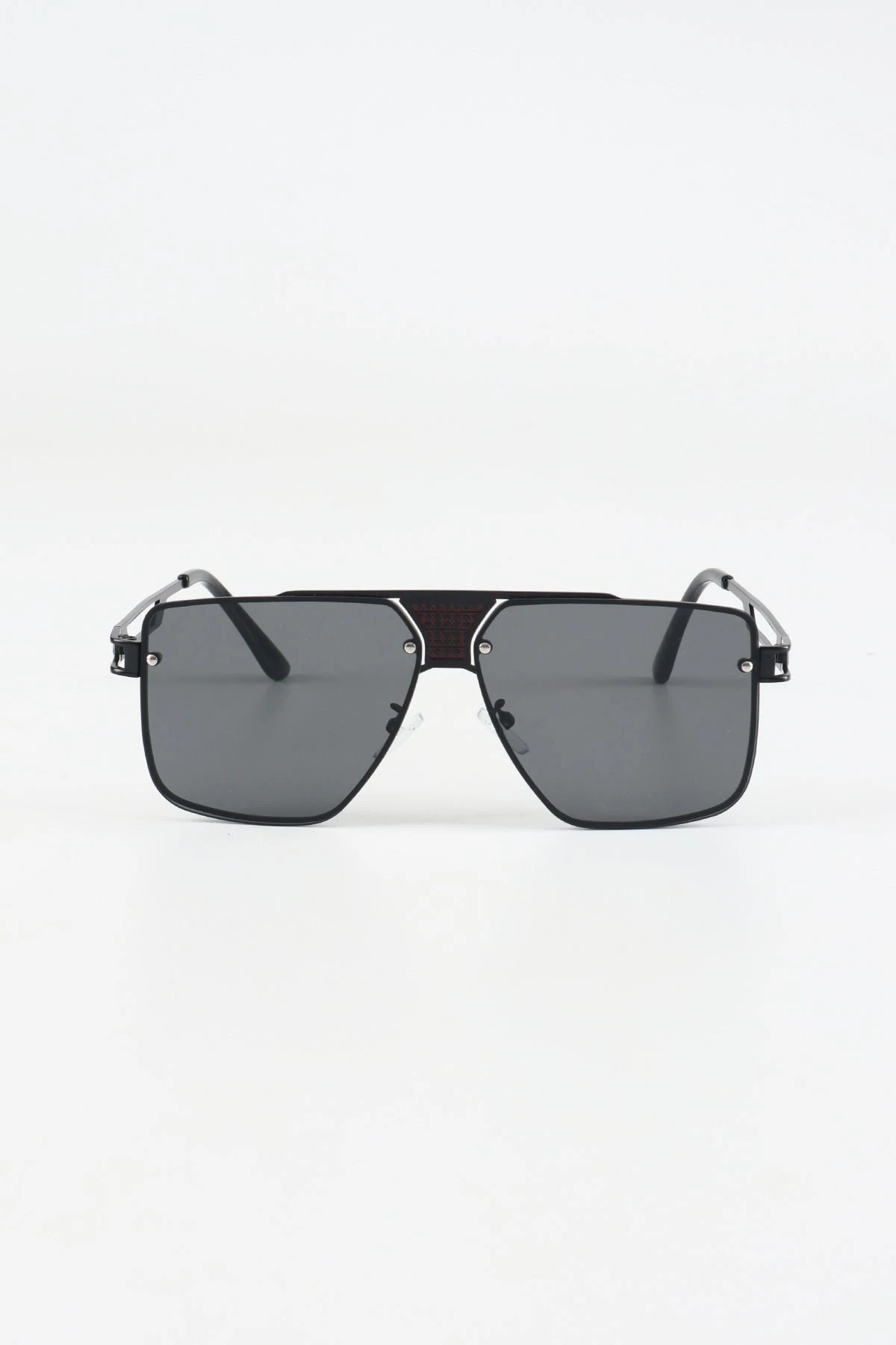 Metal Tasarım Güneş Gözlüğü - Siyah