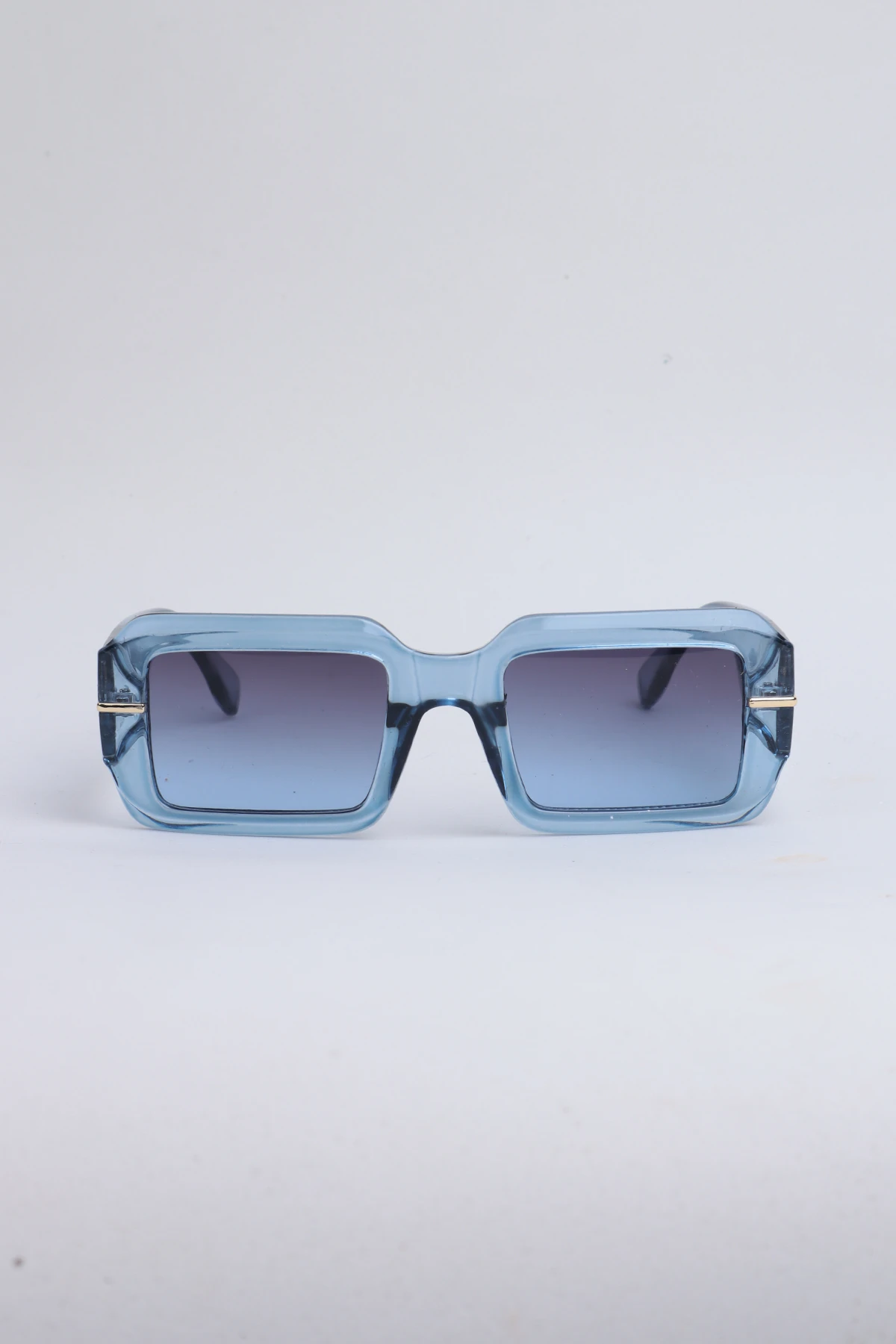 Fred Kemik Dikdörtgen Güneş Gözlüğü - Mavi