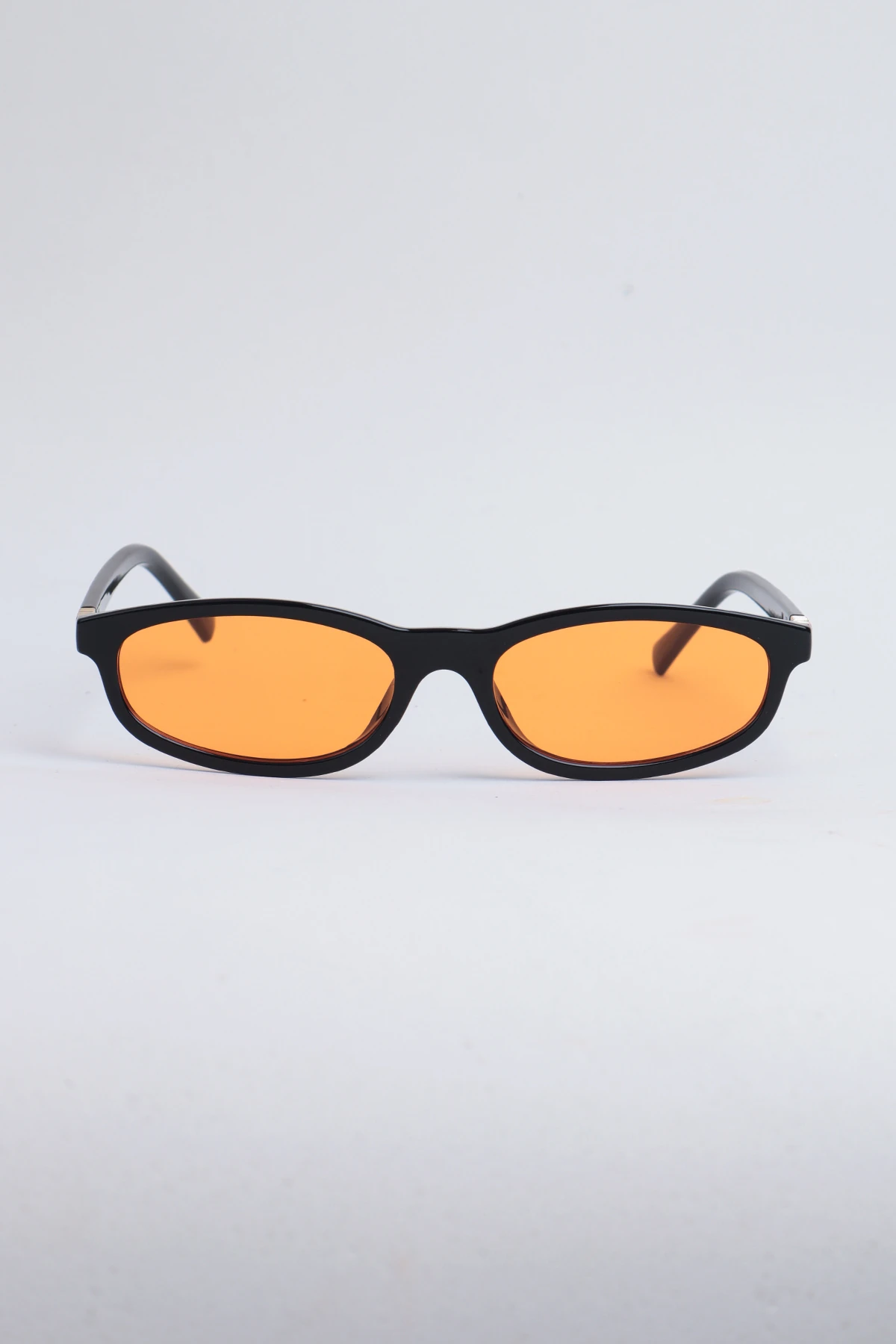 Melon Geometrik İnce Güneş Gözlüğü - Turuncu