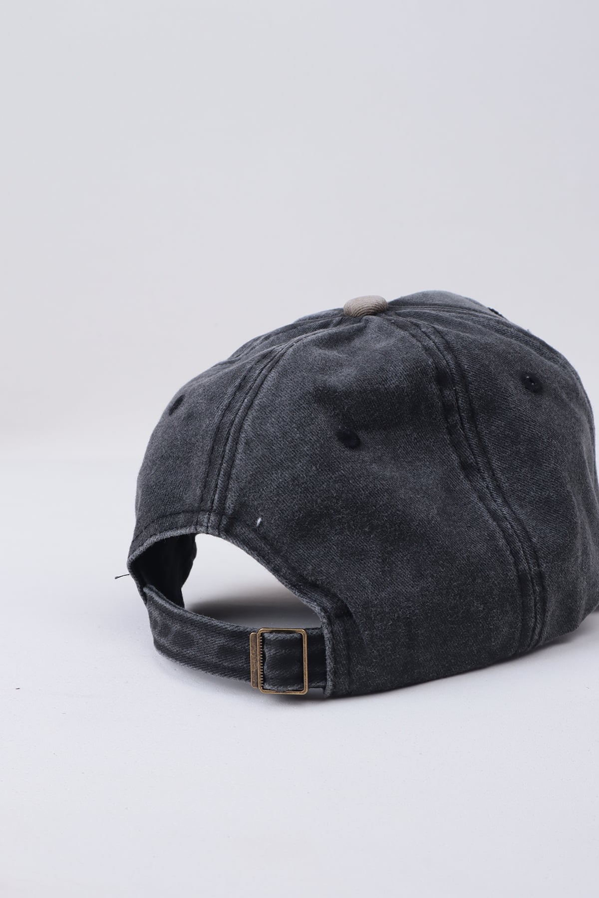 Nakışlı Cap Baseball Şapka - Füme