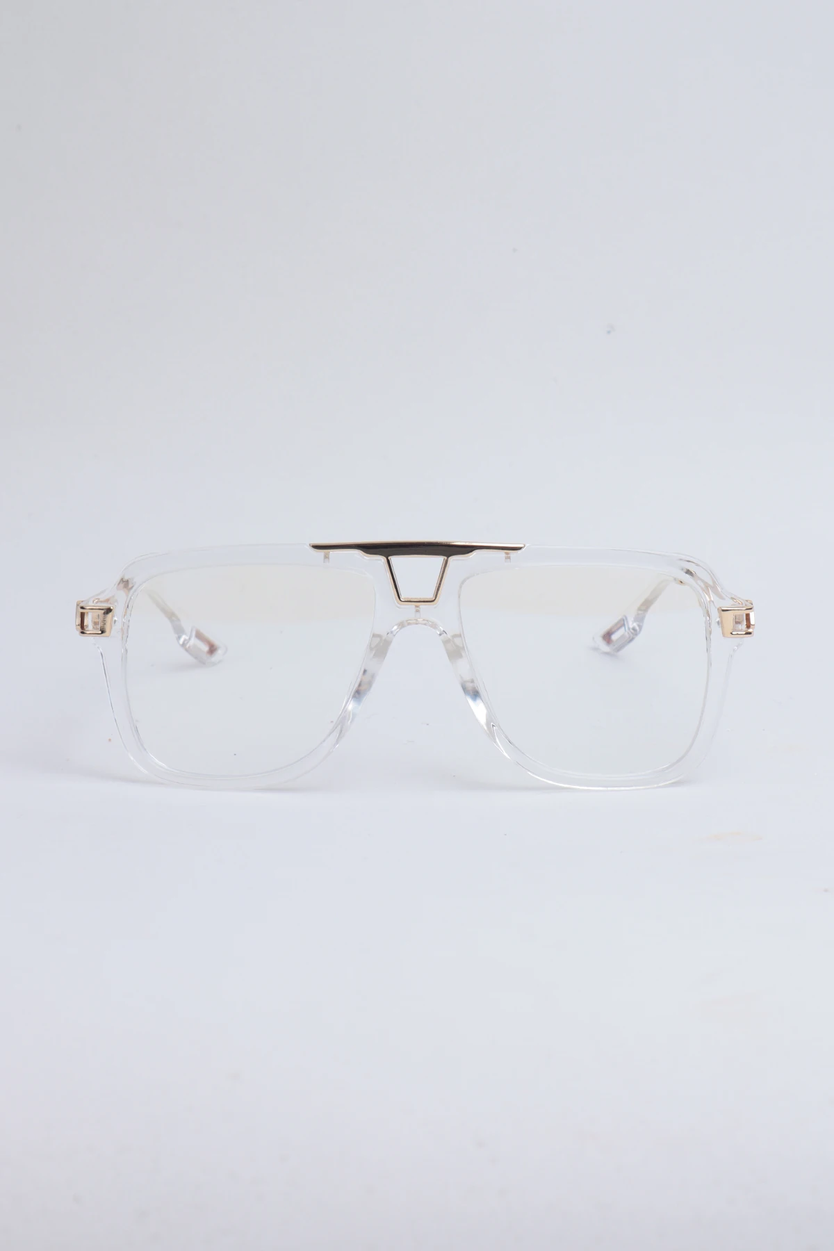 Geometrik Damla Şeffaf Güneş Gözlüğü - Mavi Işık koruyucu ekran gözlüğü