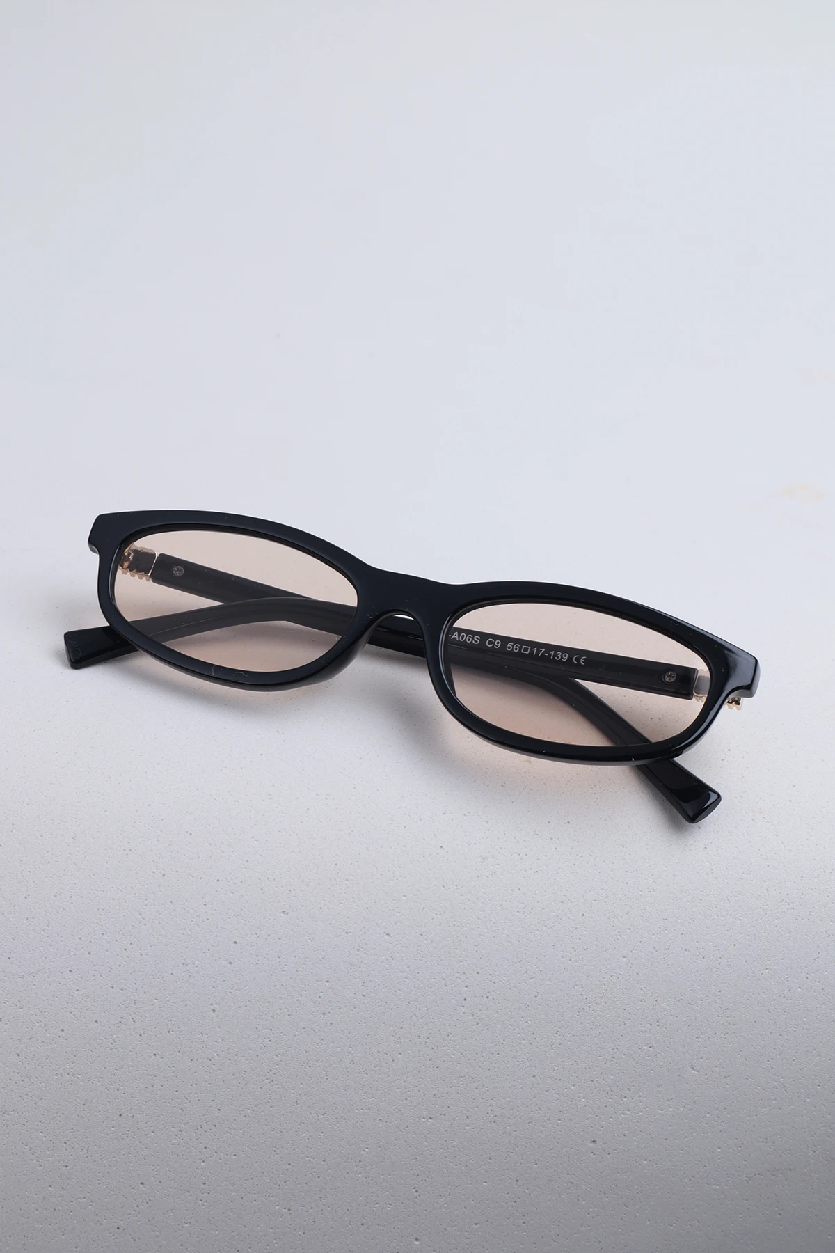 Melon Geometrik İnce Güneş Gözlüğü - Nude