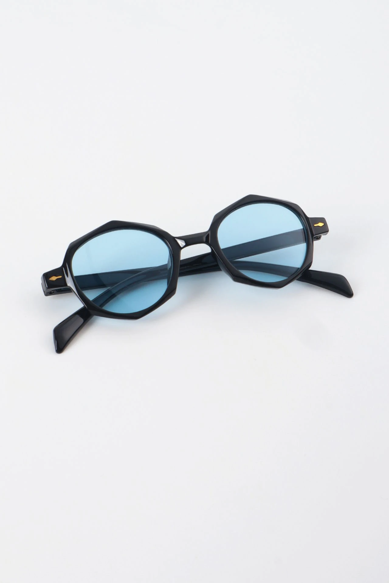 Yuli Kristal Kesim Kemik Güneş Gözlüğü - Mavi Cam