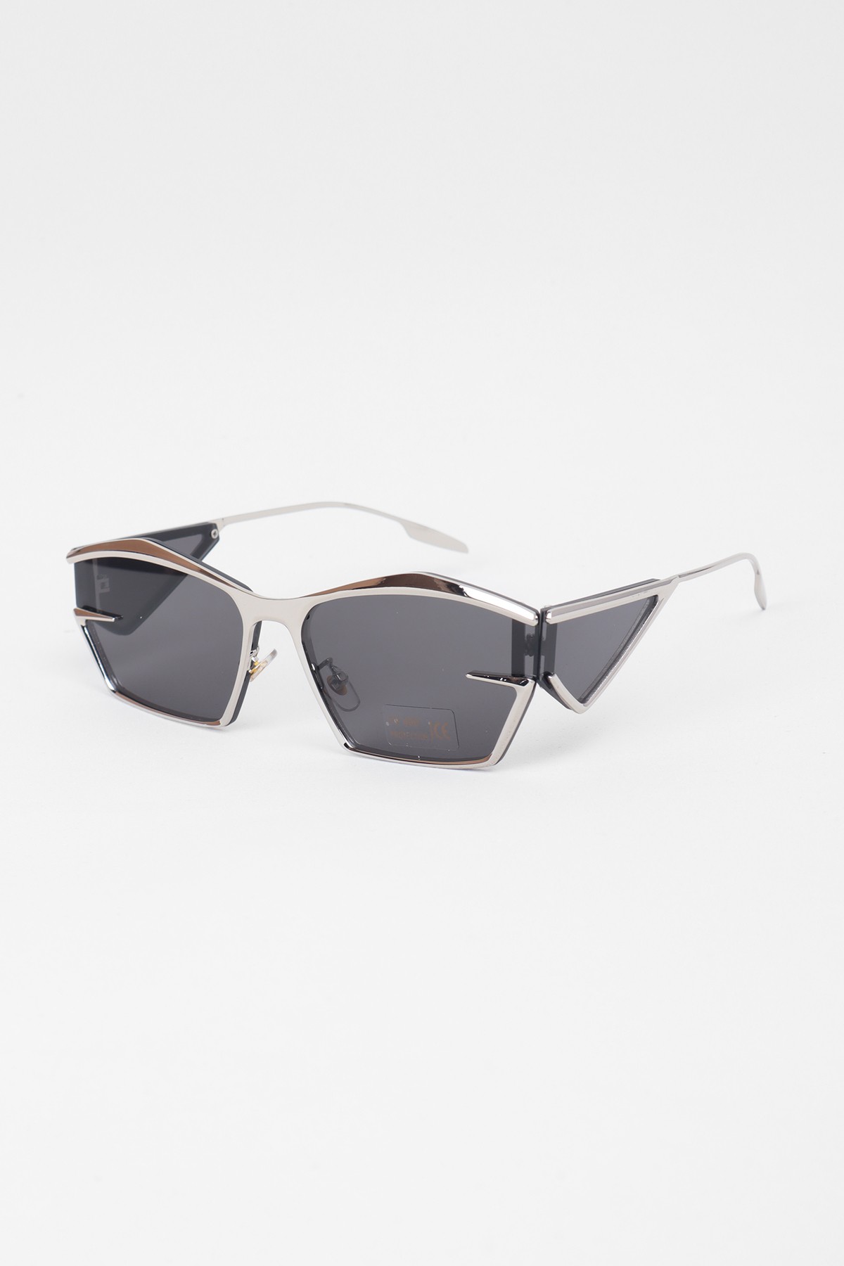 Seraph Modern Tasarım Unisex Güneş Gözlüğü - Gümüş Siyah
