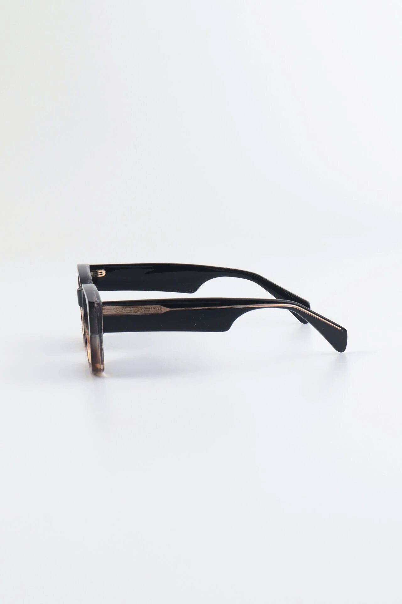 WaPremium Dikdörtgen Asetat Çerçeve Güneş Gözlüğü - Siyah Leopar