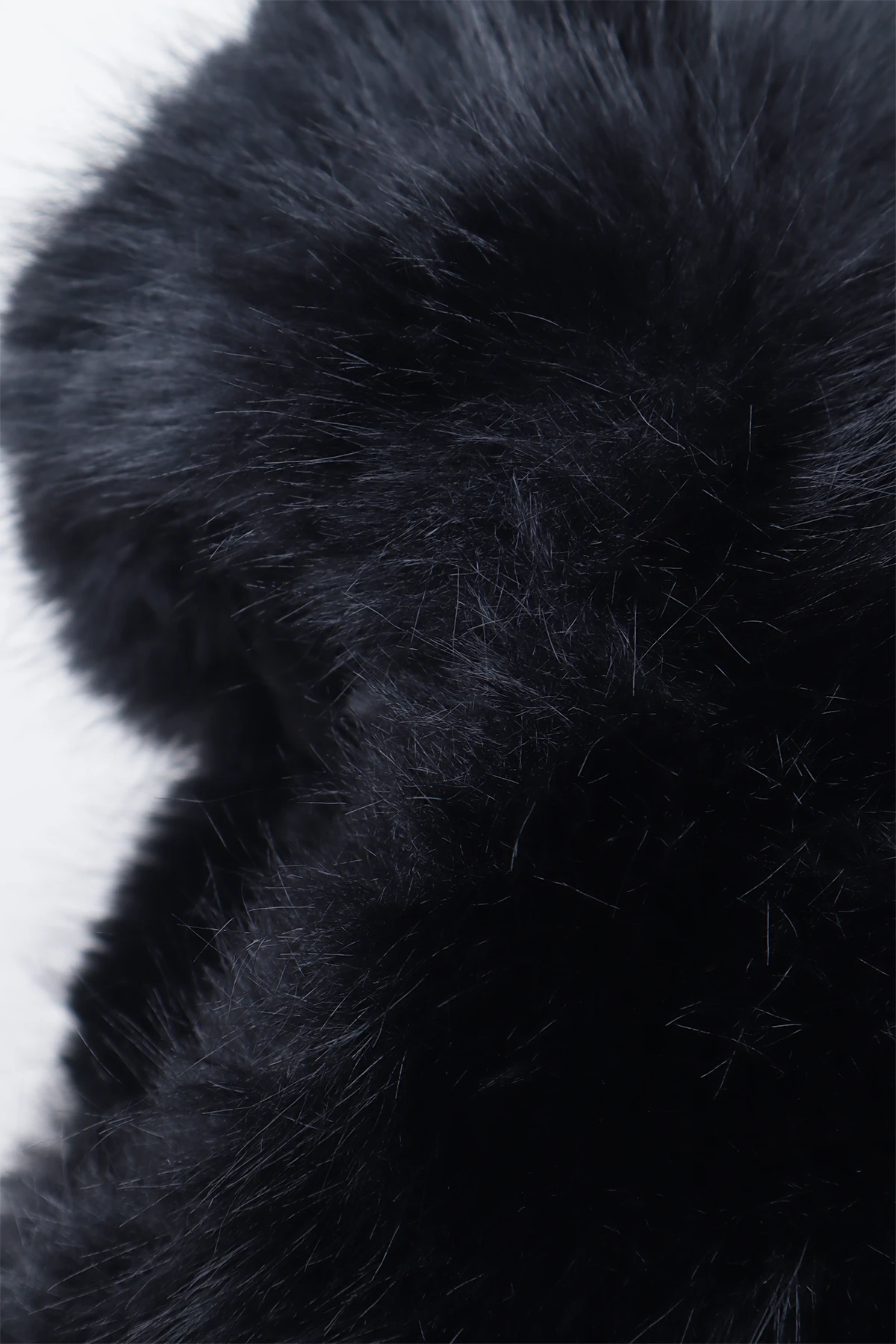 Siyah İthal Pilot Şapka Suni Kürk Ekstra Kabarık